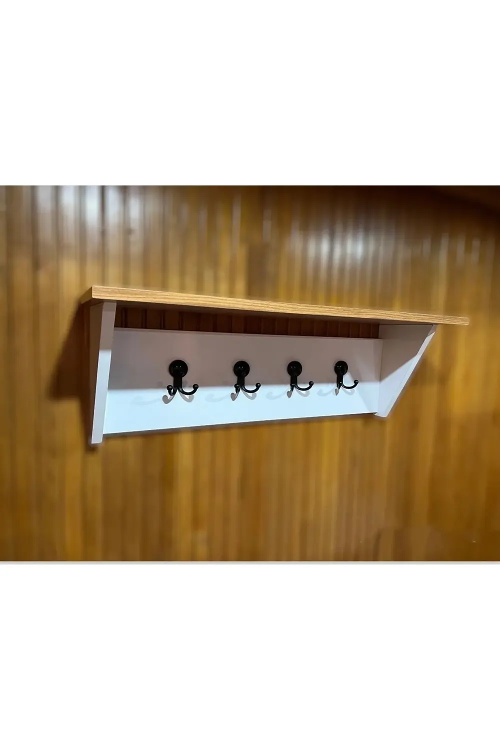 Dekoratif Portmanto Duvar Askılığı Elbise Askılığı Raflı Askılık