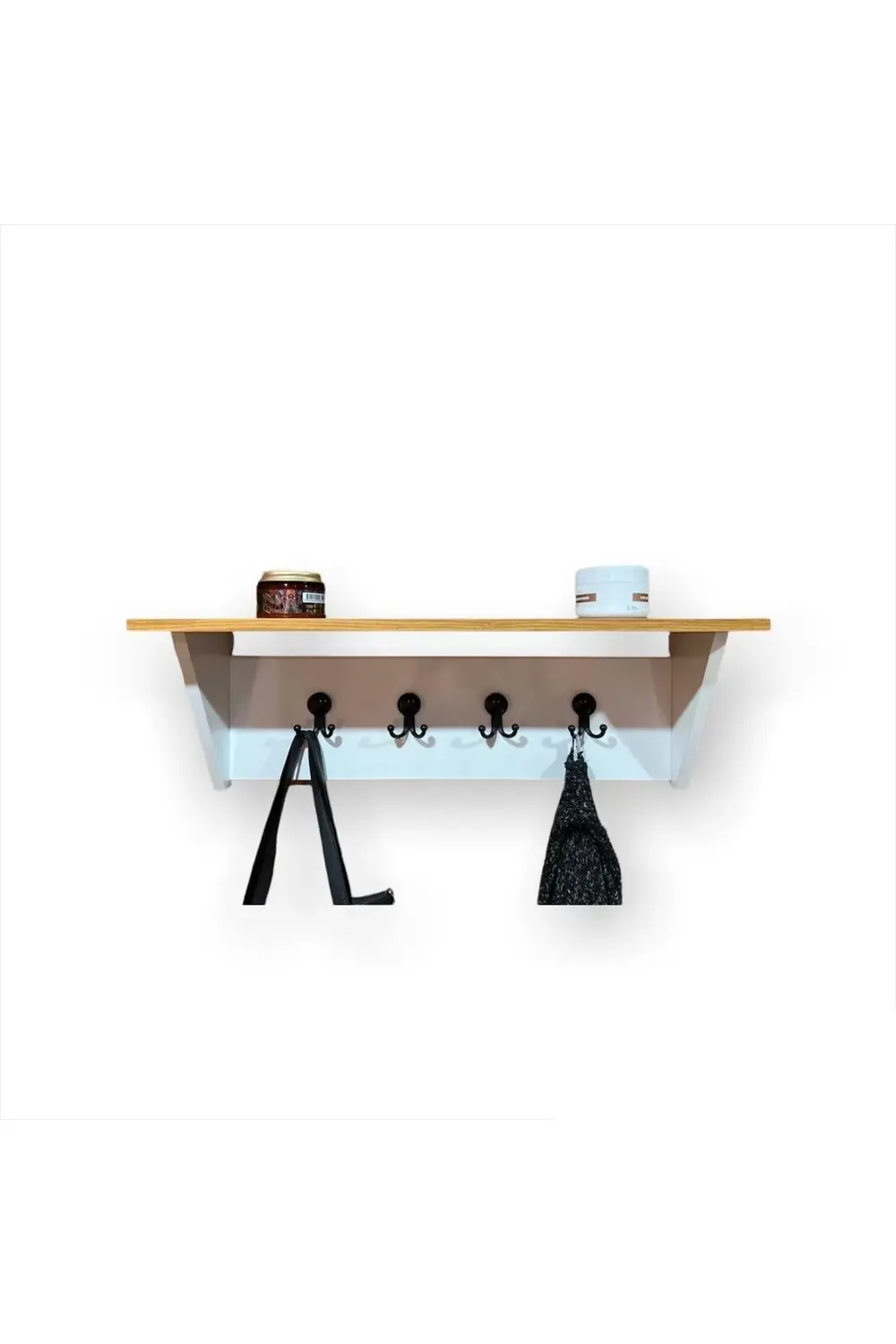 Dekoratif Portmanto Duvar Askılığı Elbise Askılığı Raflı Askılık