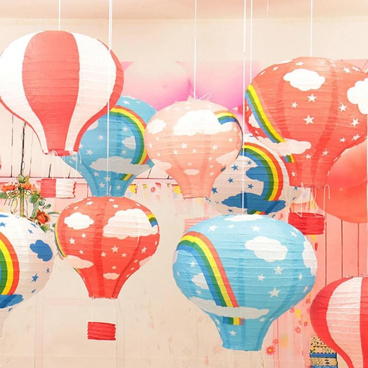 Dekoratif Renkli Kağıt Dilek Feneri Balonu Renkli Uçan Balon Bx40 Fiyatı, Yorumları ve Özellikleri