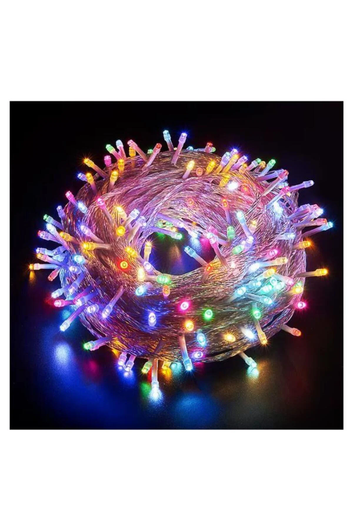 Dekoratif RGB Led Işık 10 Mt Uzatılabilir Yılbaşı Ağacı Aydınlatması Peri Led