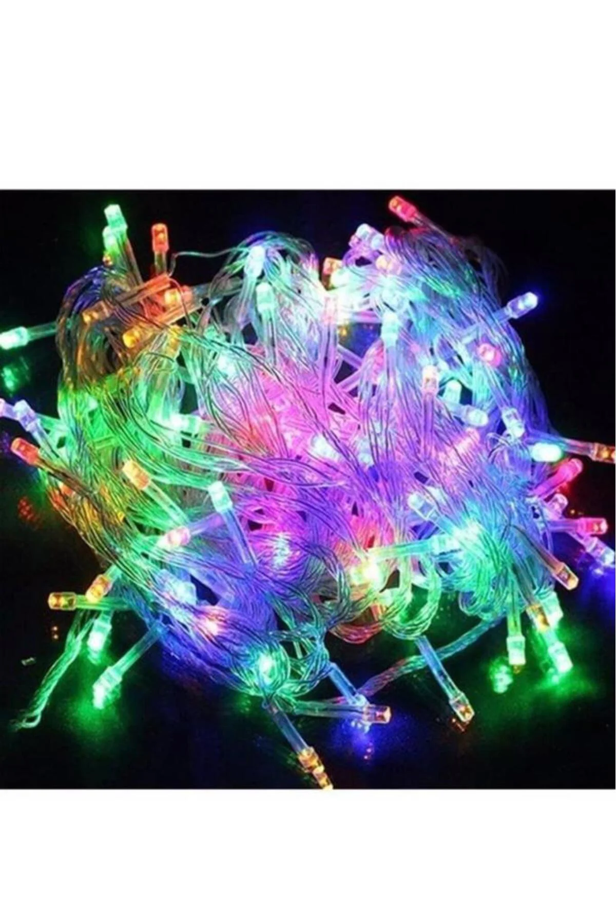 Dekoratif RGB Led Işık 10 Mt Uzatılabilir Yılbaşı Ağacı Aydınlatması Peri Led