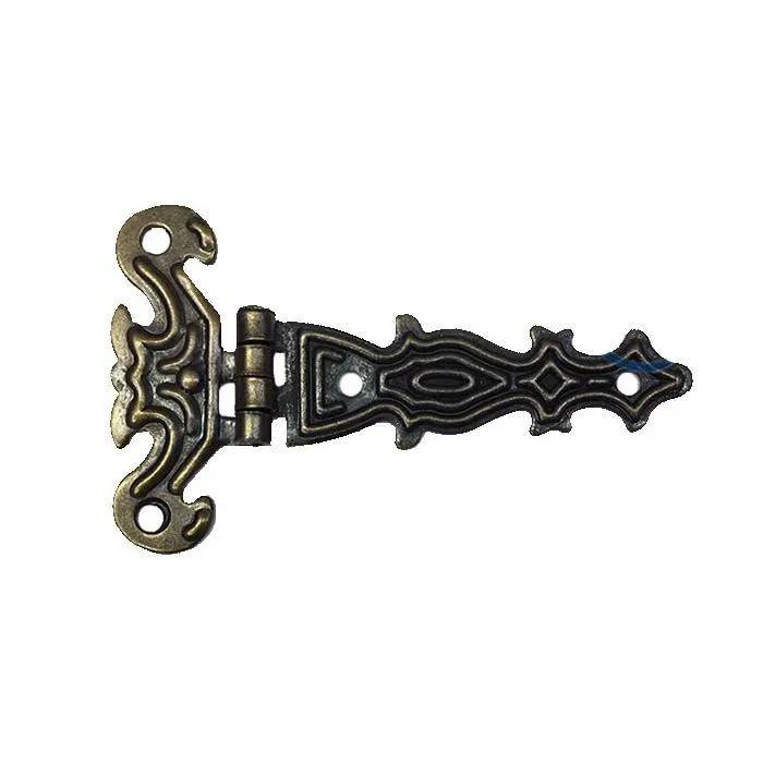Dekoratif, Sac Tek Kuyruklu Menteşe - 40x68 Mm, Küçük, Antik, 1 A