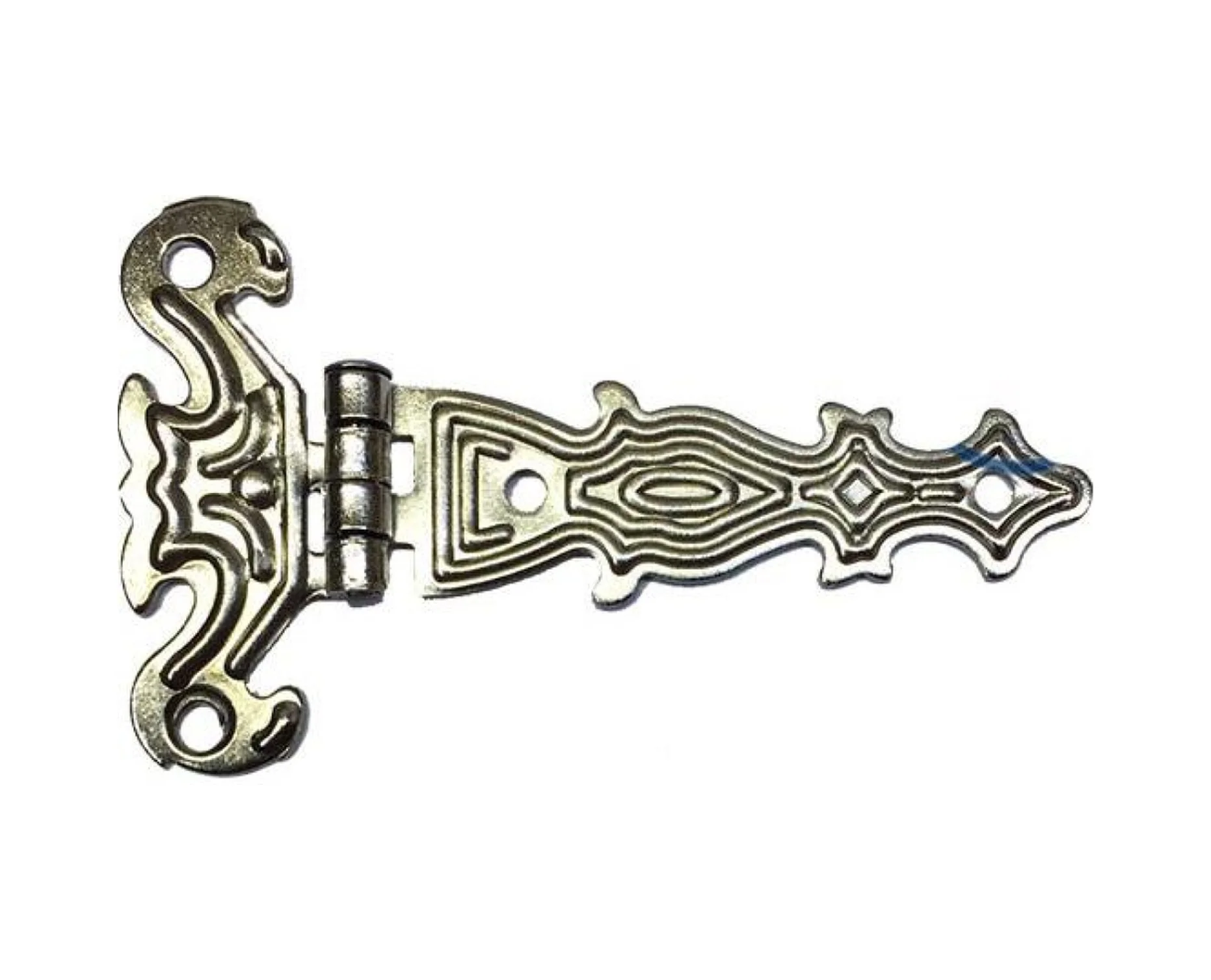 Dekoratif, Sac Tek Kuyruklu Menteşe - 40x68 Mm, Küçük, Nikel, 100 Adet