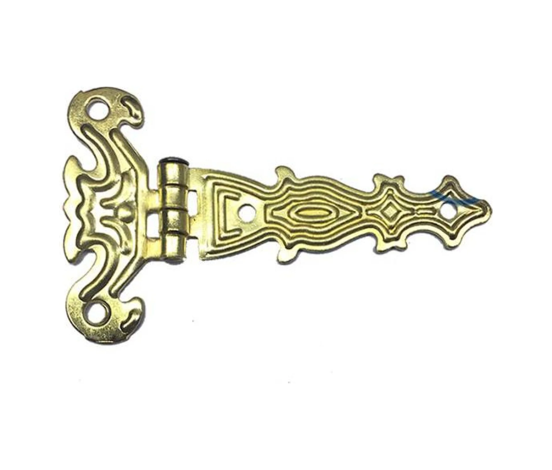 Dekoratif, Sac Tek Kuyruklu Menteşe - 40x68 Mm, Küçük, Sarı, 100 Adet