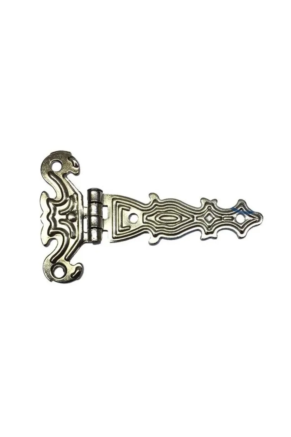 Dekoratif, Sac Tek Kuyruklu Menteşe - 40x68 mm, Küçük, Nikel, 1 A
