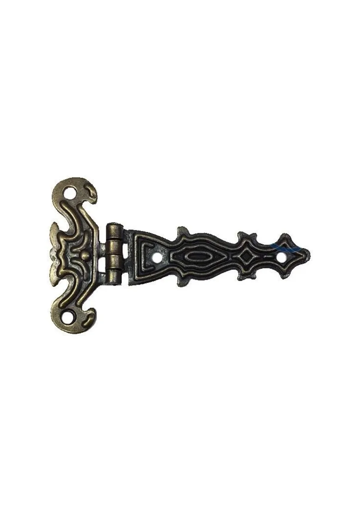 Dekoratif, Sac Tek Kuyruklu Menteşe - 40x68 Mm, Küçük, Antik, 1 A