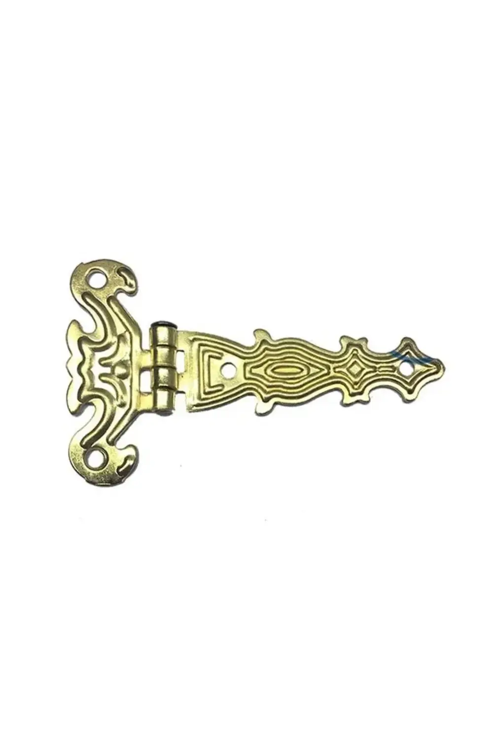 Dekoratif, Sac Tek Kuyruklu Menteşe - 40x68 Mm, Küçük, Sarı, 100