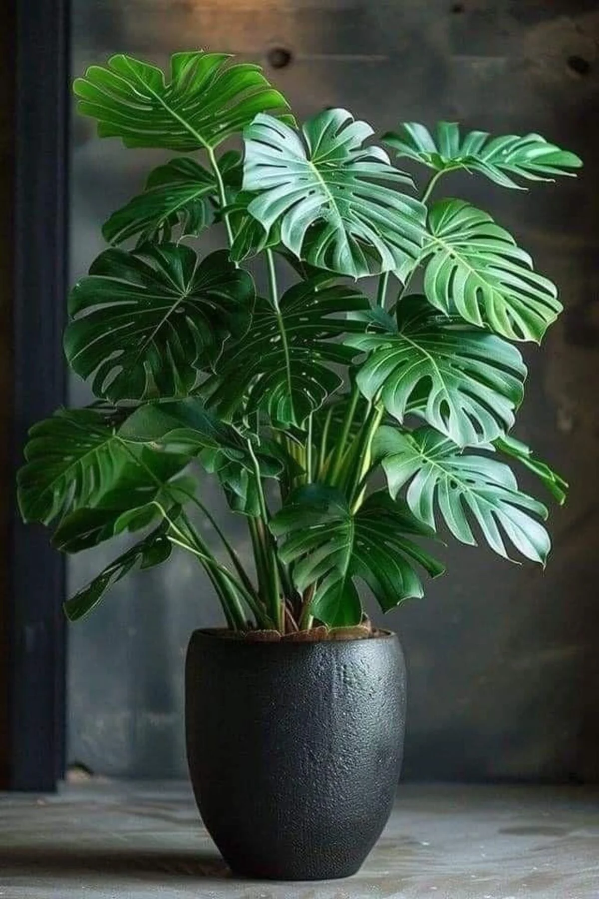 Dekoratif Saksıda Deve Tabanı Bitkisi - Monstera Deliciosa