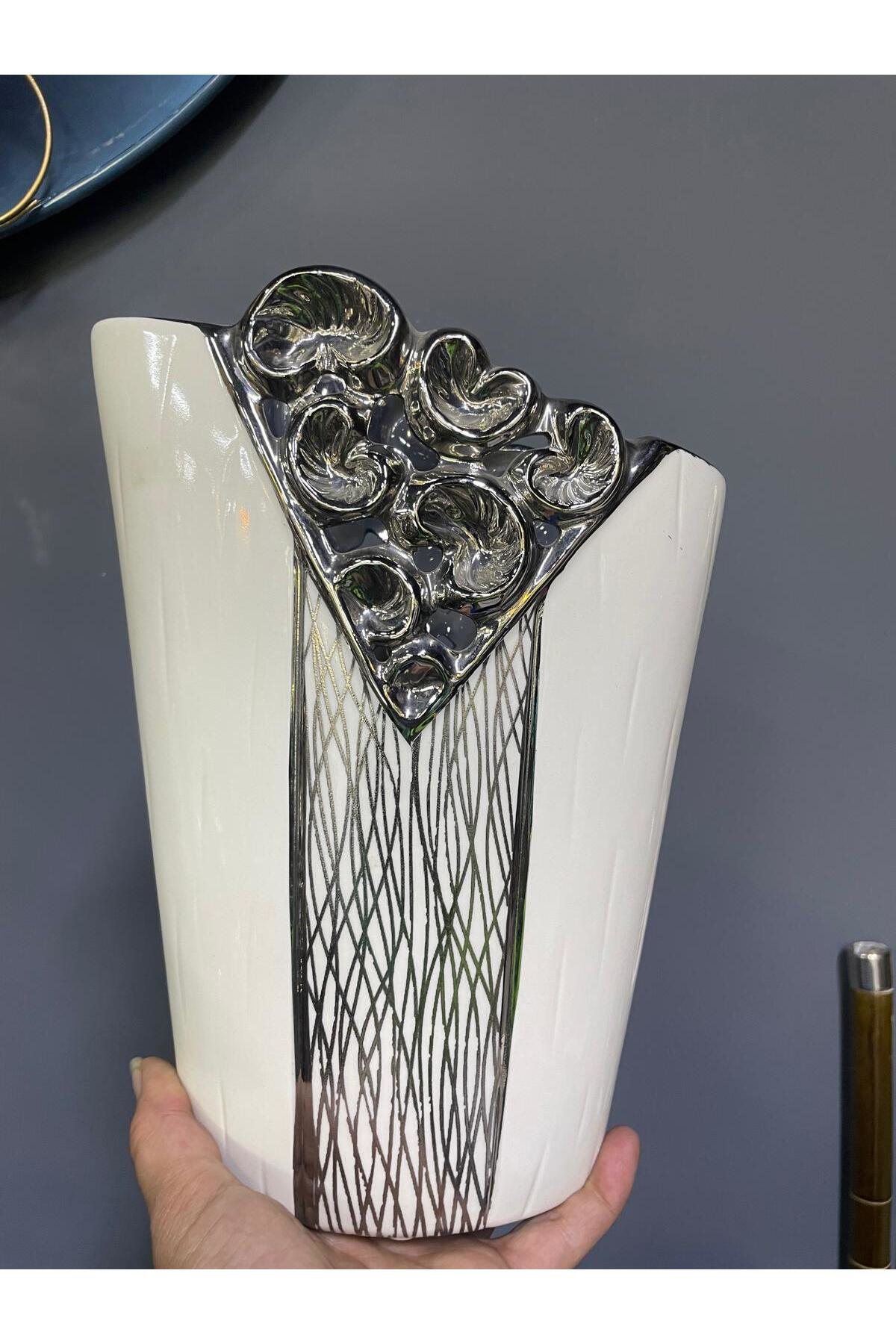 Elif Aksesuar Dekoratif Seramik Vazo