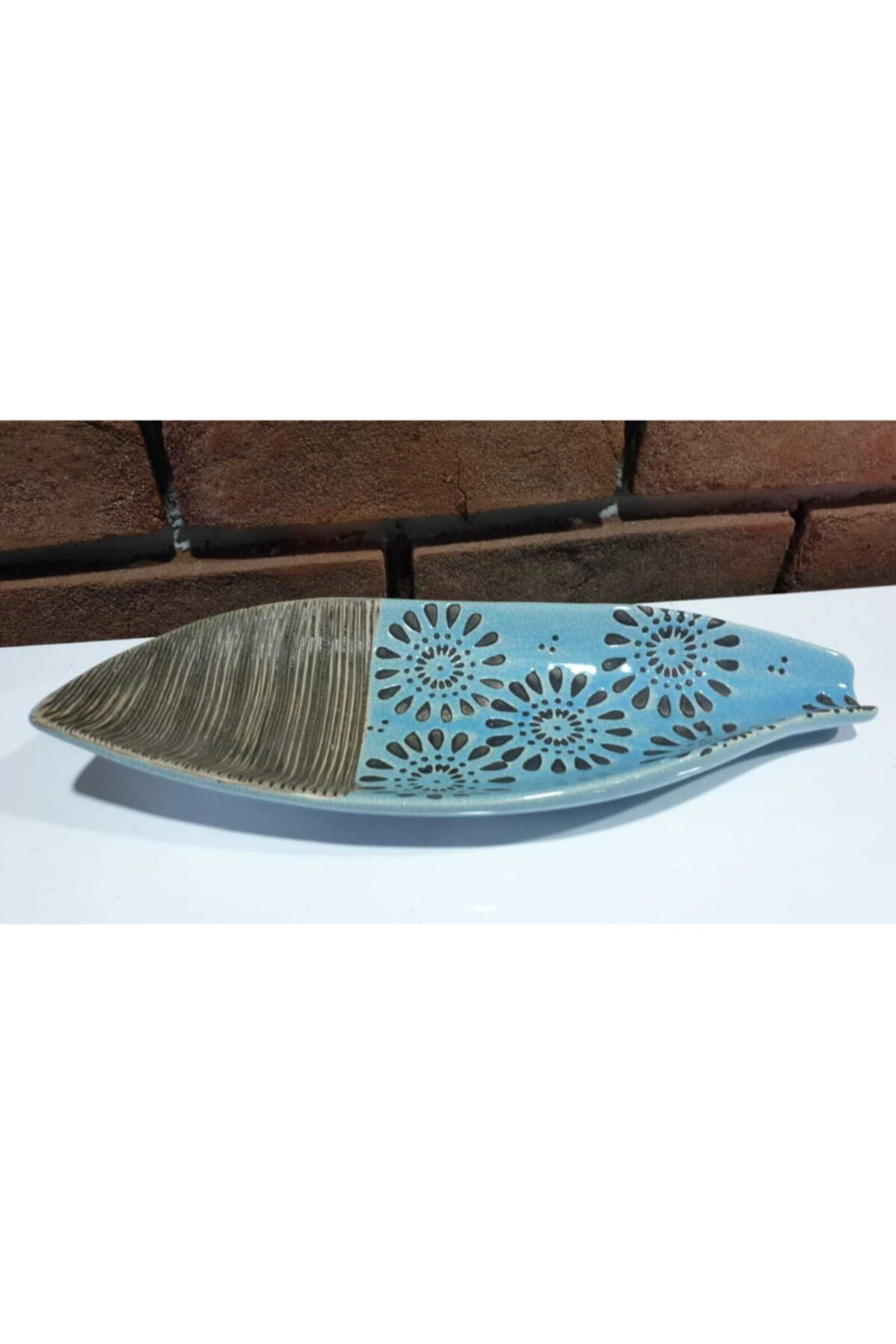 Elif Aksesuar Dekoratif Seramik Yaprak Tabak