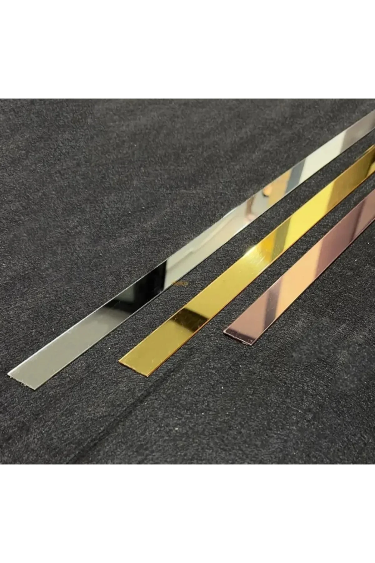 Dekoratif Şerit Ayna Pleksi Duvar Süsü 4 cm x 100cm ( Yapışkanlı 