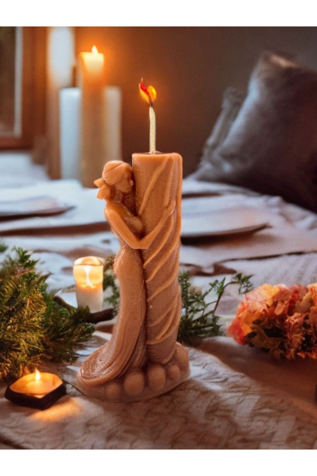 Aresmumatölyesi  Dekoratif Şık Hediyelik Mum