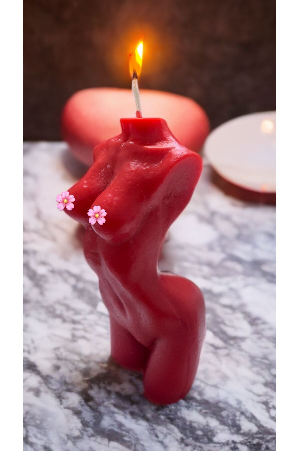 Aresmumatölyesi  Dekoratif Şık Hediyelik Kadın Mum