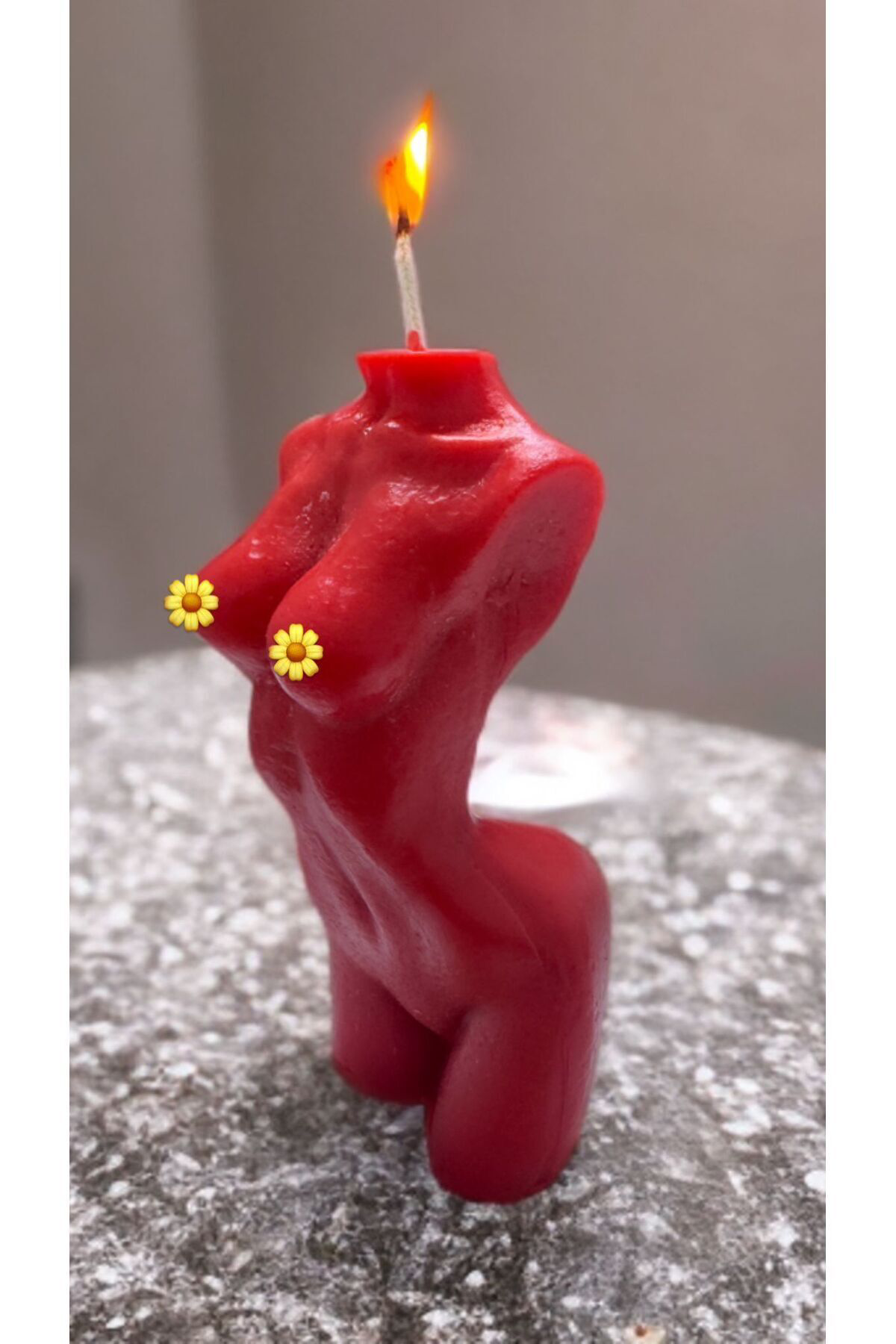 dekoratif şık hediyelik kadın mum