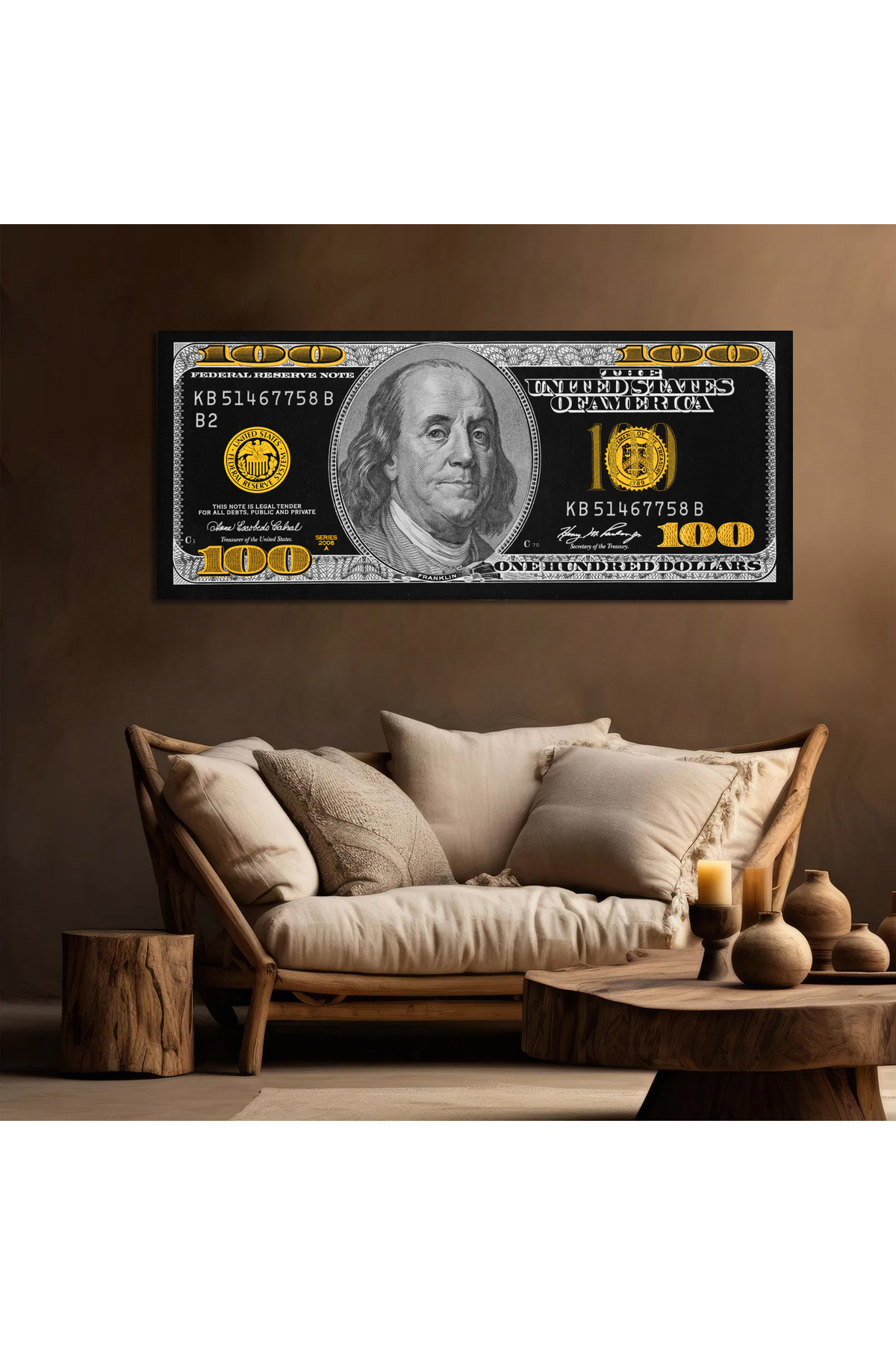 Korkmazkanvas Dekoratif Siyah Beyaz Doku Dolar Tablo Ev İş Yeri İçin Kanvas Tab