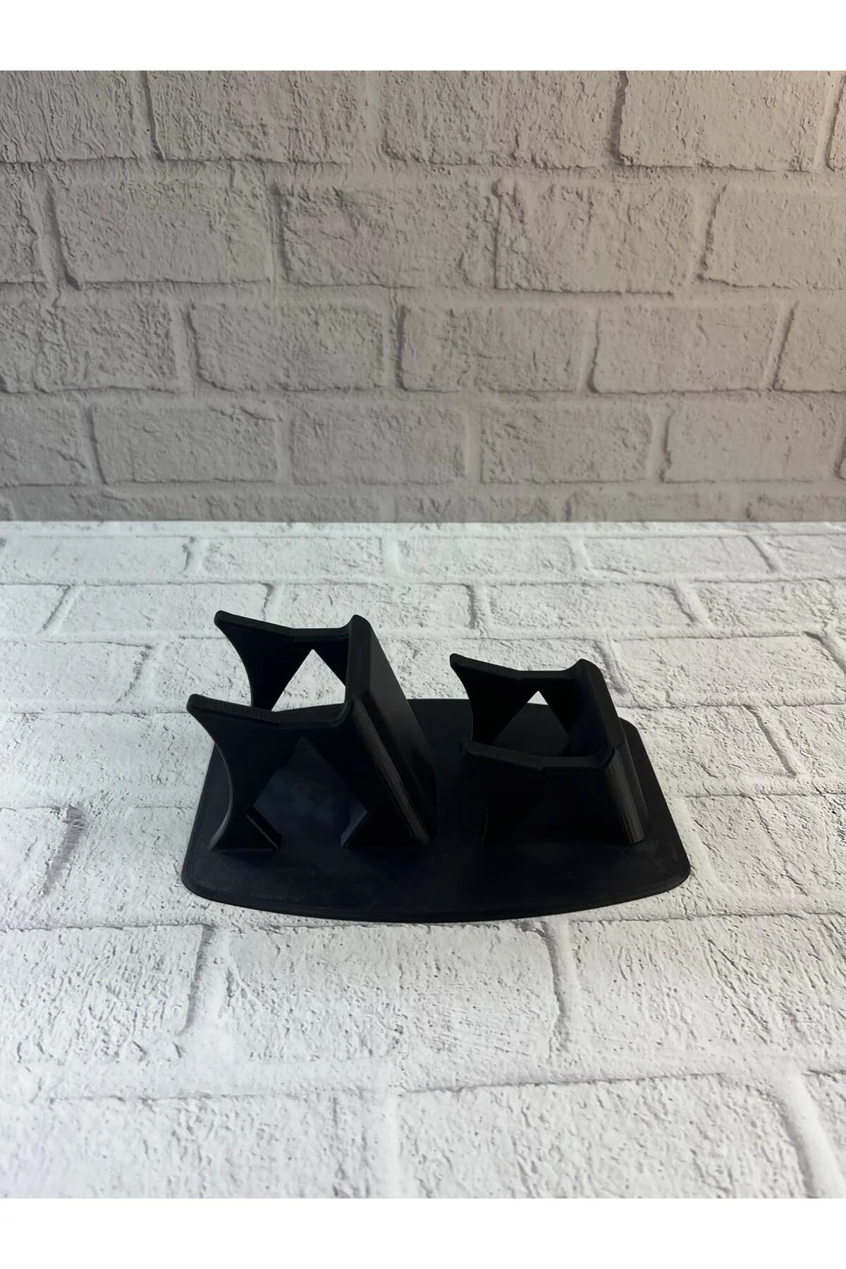 Dekoratif Siyah İkili Gamepad Standı 7x18 cm - Lisinya