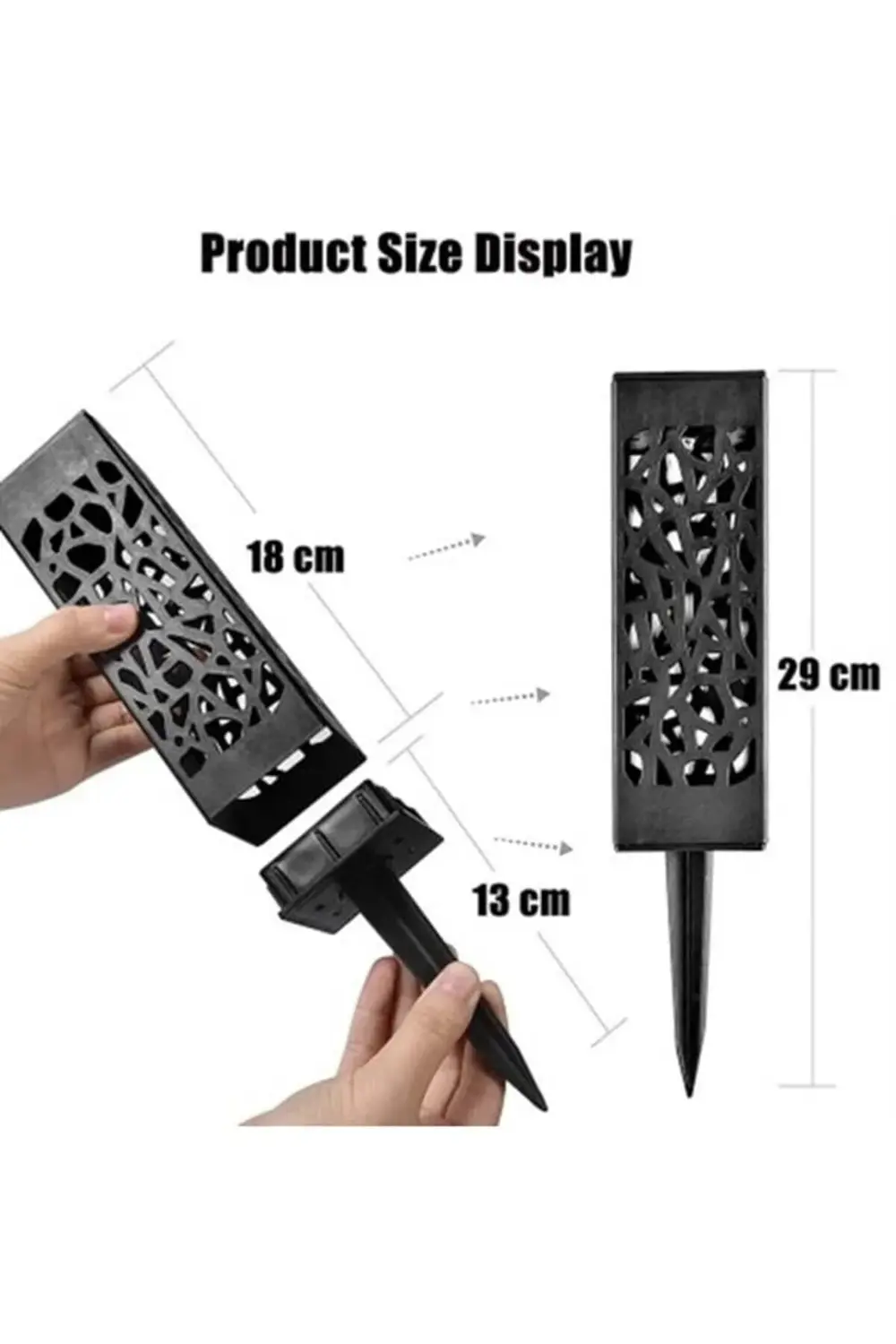 Dekoratif Solar Güneş Enerjili Bahçe Aydınlatması Yürüyüş Yolu Se