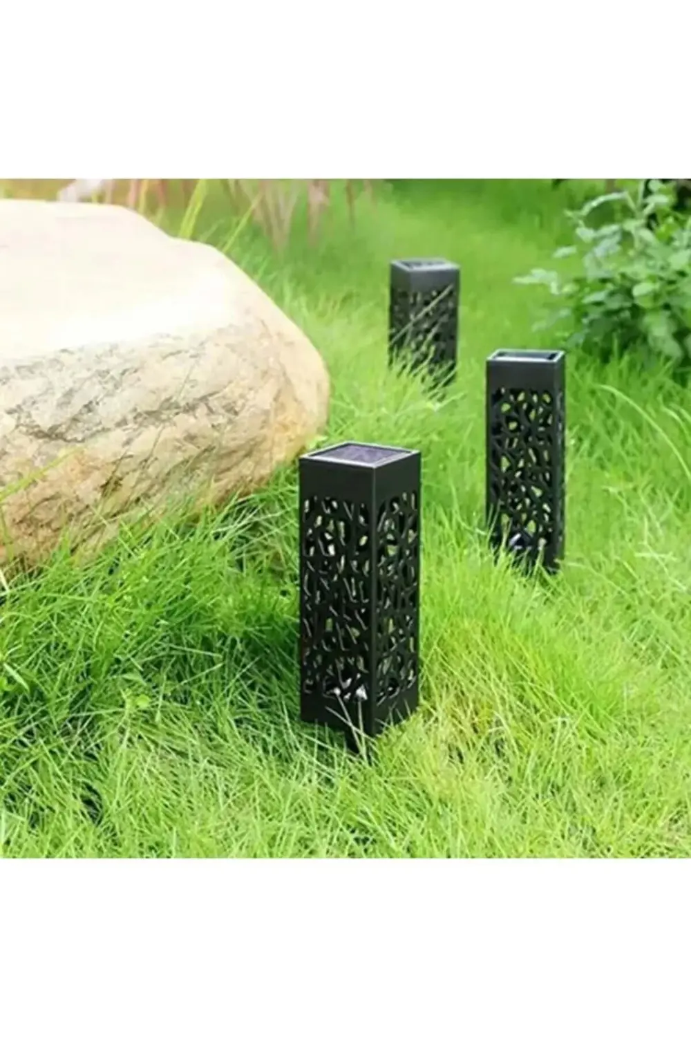 Dekoratif Solar Güneş Enerjili Bahçe Aydınlatması Yürüyüş Yolu Se