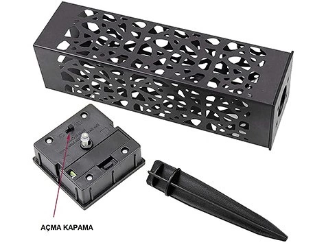 Dekoratif Solar Güneş Enerjili Bahçe Aydınlatması Yürüyüş Yolu Se