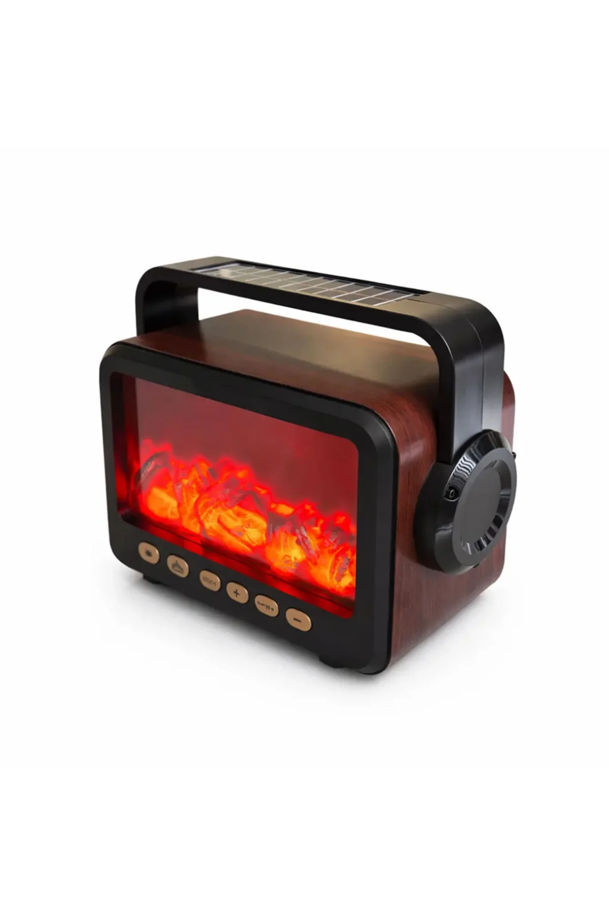 Dekoratif Şömine Görünümlü Bluetooth Hoparlör Radyo USB TF Destek