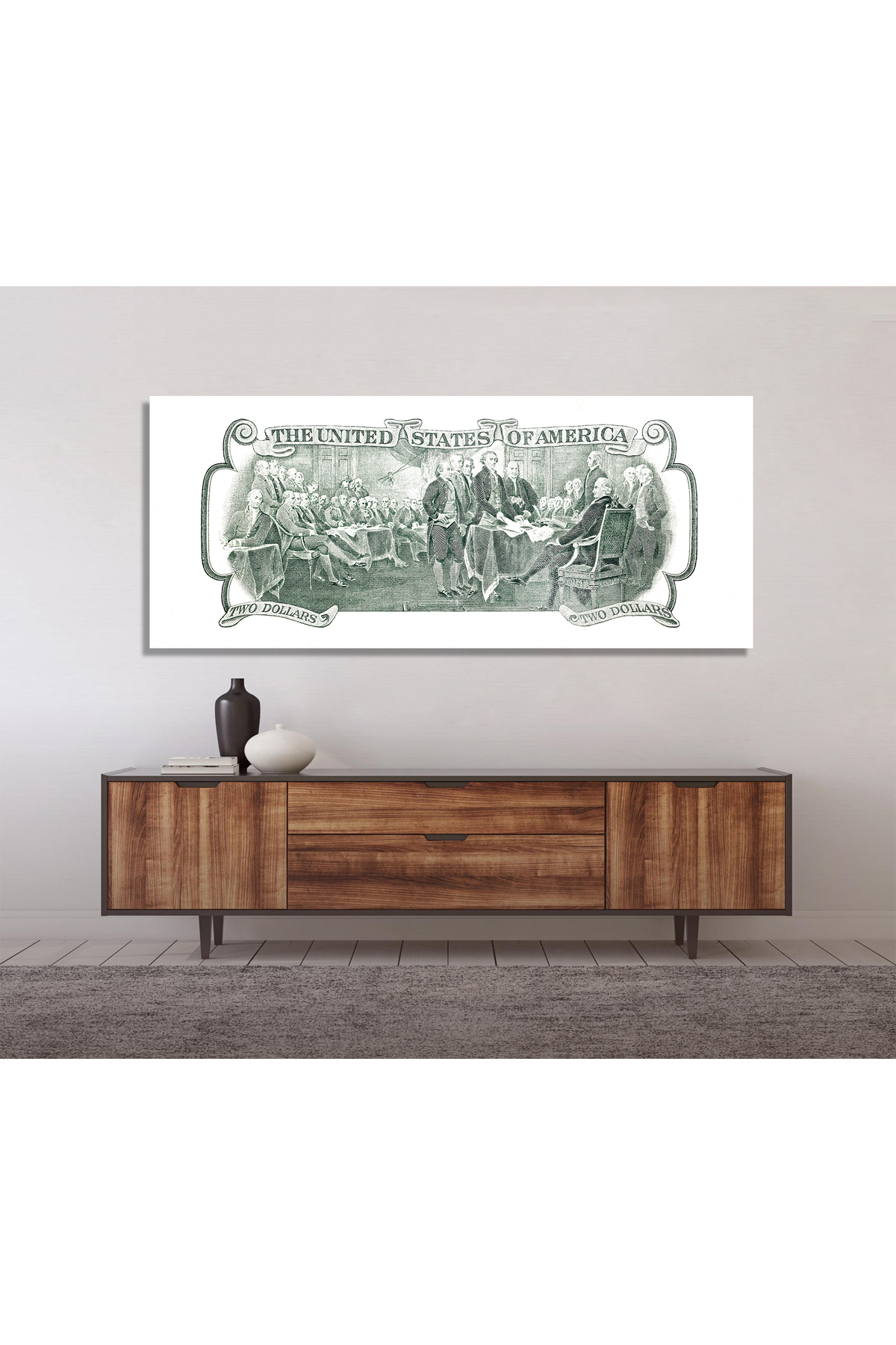 Korkmazkanvas Dekoratif Soyut Dolar Tablo