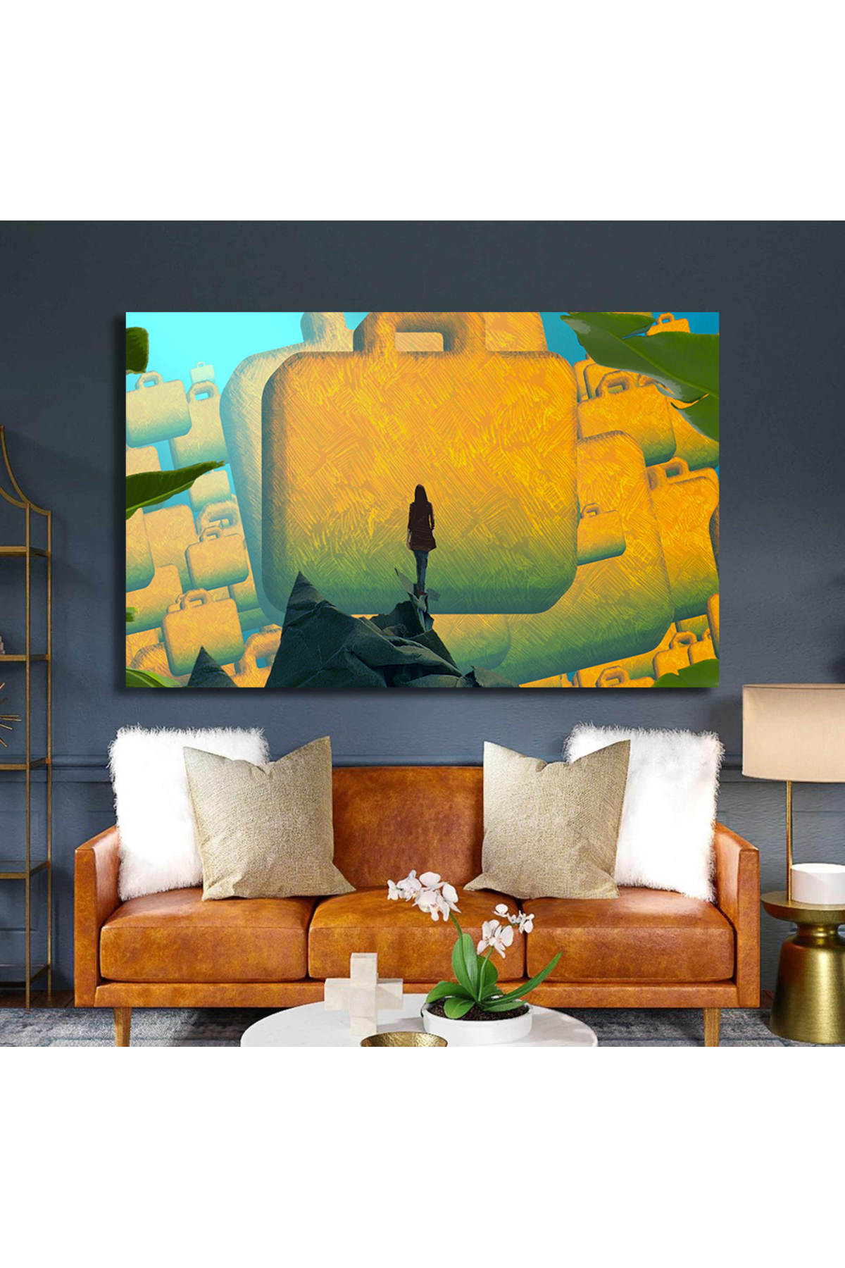 Korkmazkanvas Dekoratif Soyut Rüya Benzeri Motivasyonel Görüntü. Kanvas Tablo