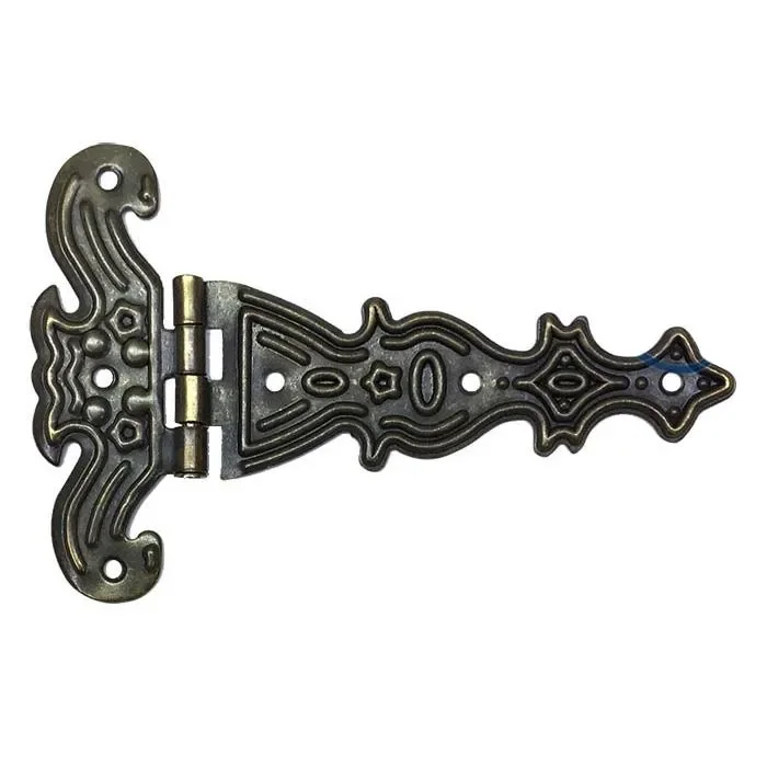 Dekoratif,  Tek Kuyruklu Menteşe - 69x102 mm, Büyük, Antik, 1 Adet