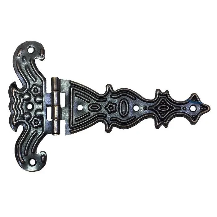 Dekoratif,  Tek Kuyruklu Menteşe - 69x102 mm, Büyük, Eskitme, 1 Adet