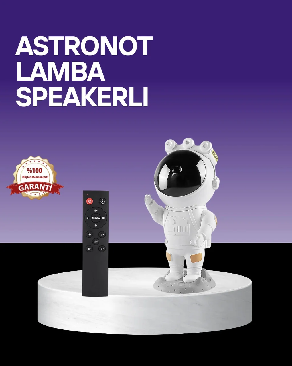 Dekoratif Ve Fonksiyonel Astronot Projeksiyon Aydınlatma