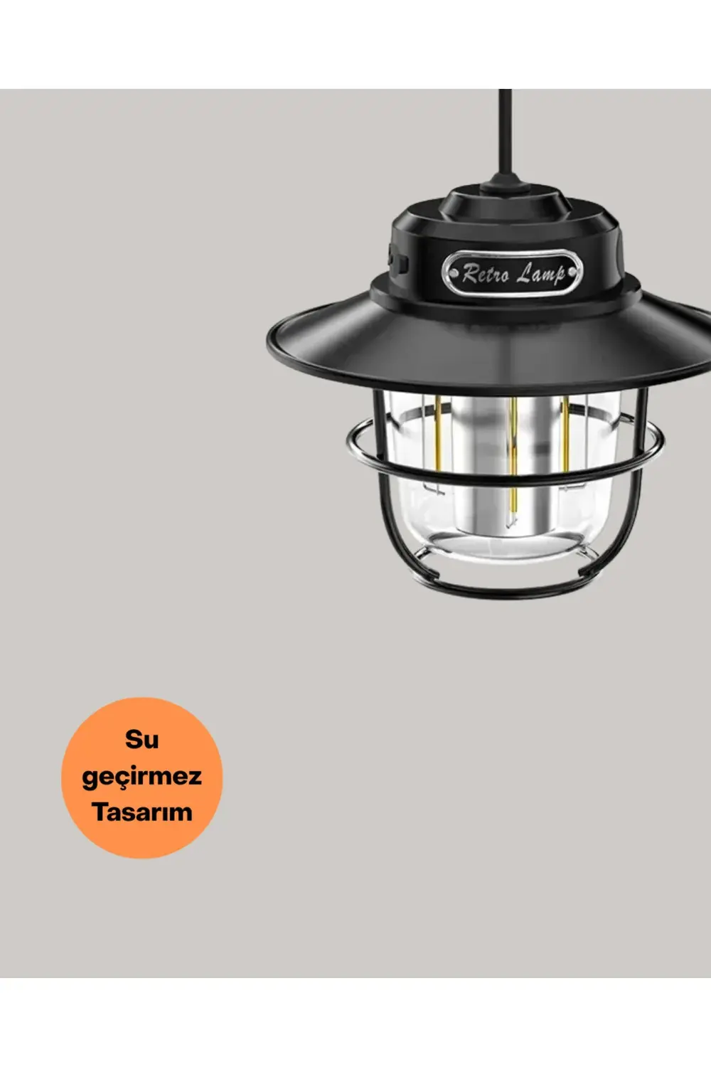 Dekoratif ve Fonksiyonel Taşınabilir Kamp Gece Lambası
