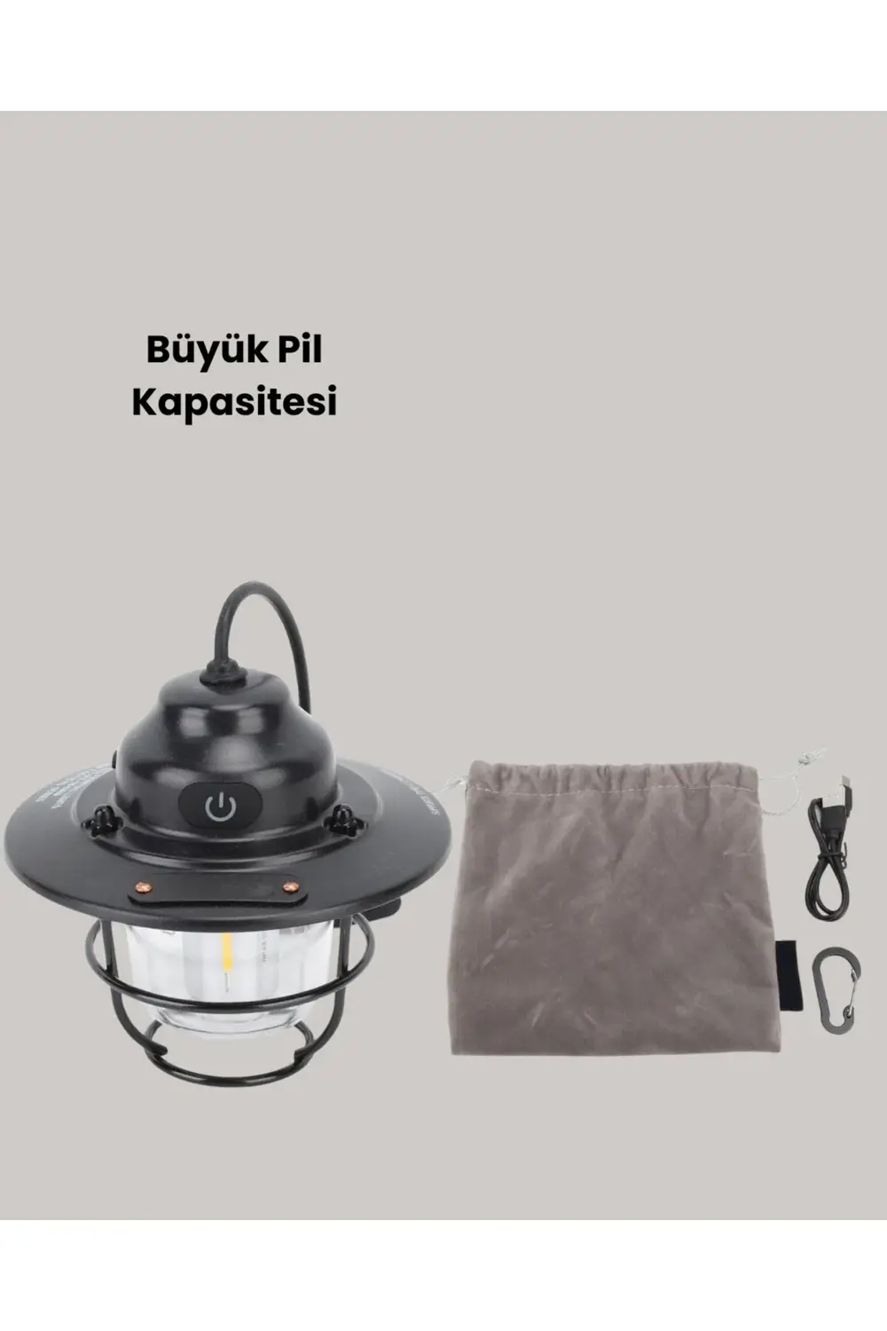 Dekoratif ve Fonksiyonel Taşınabilir Kamp Gece Lambası