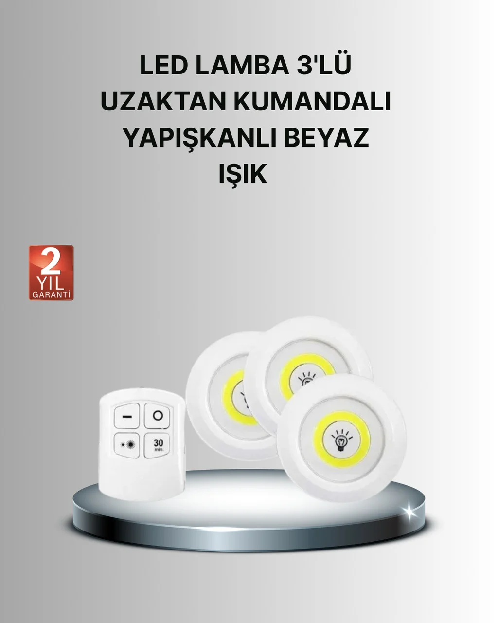 Dekoratif Ve Pratik 3 Lü Kumandalı Spot Led Aydınlatma - Lisinya Diğer