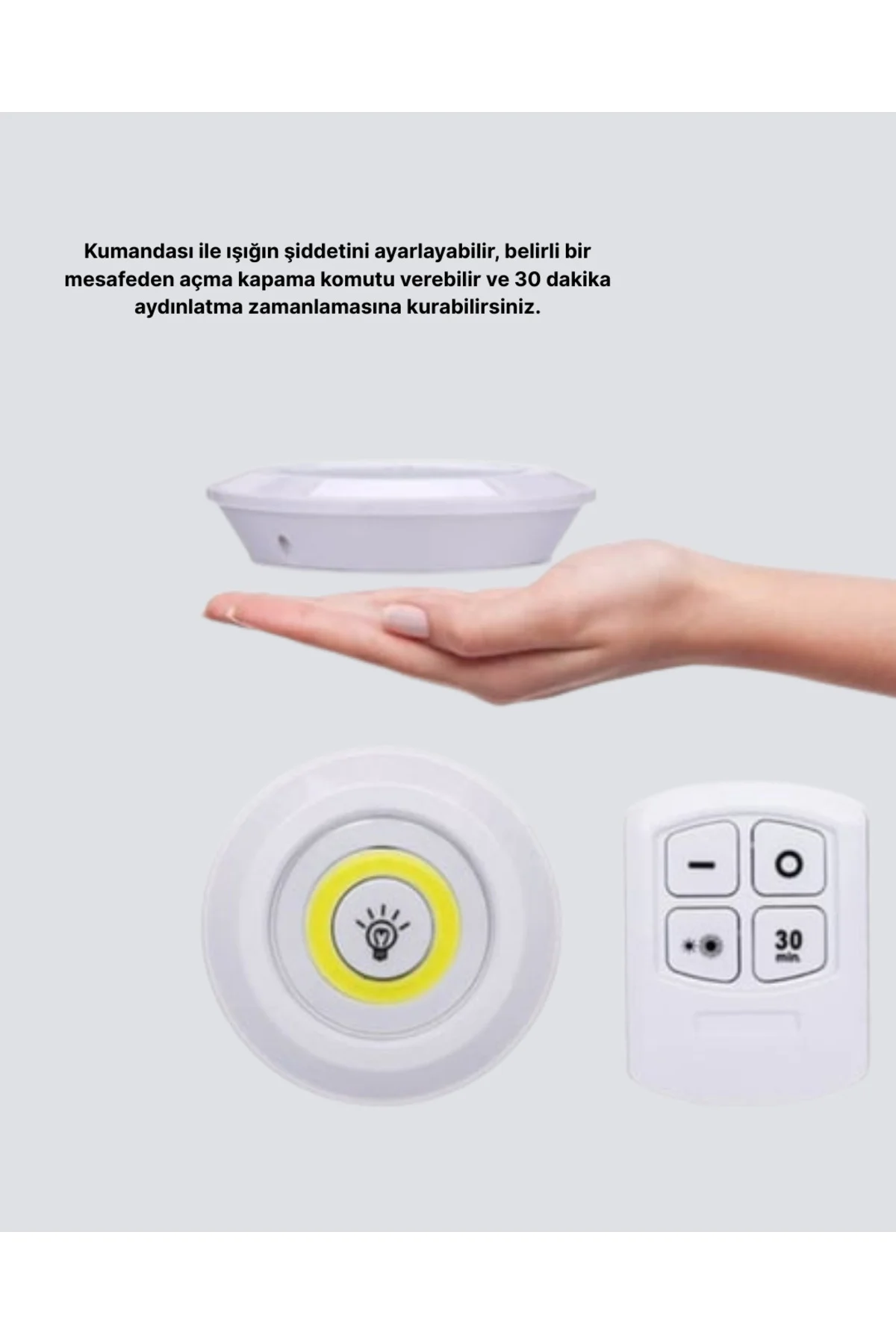 Dekoratif ve Pratik 3’lü Kumandalı Spot LED Aydınlatma
