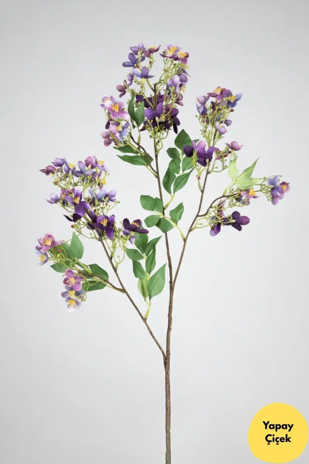 Dekoratif Yaban Dağ Çiçeği Dalı - 83 CM Uzun Boy (TEK DAL)