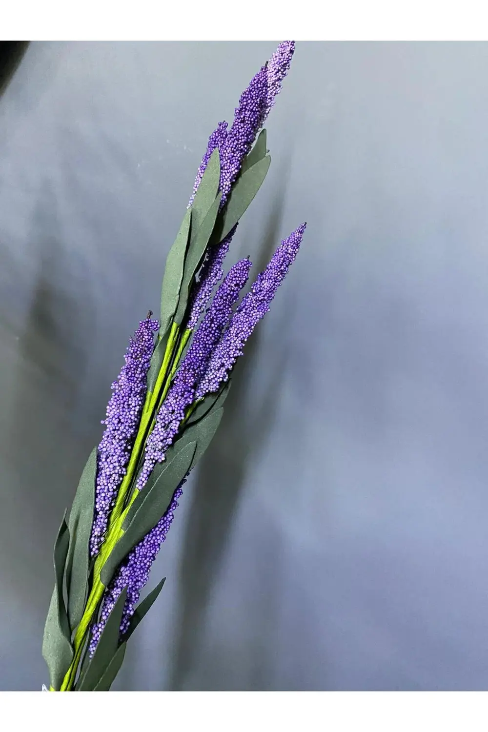 Dekoratif Yapay Lavanta Çiçek 62 Cm Mor Renk