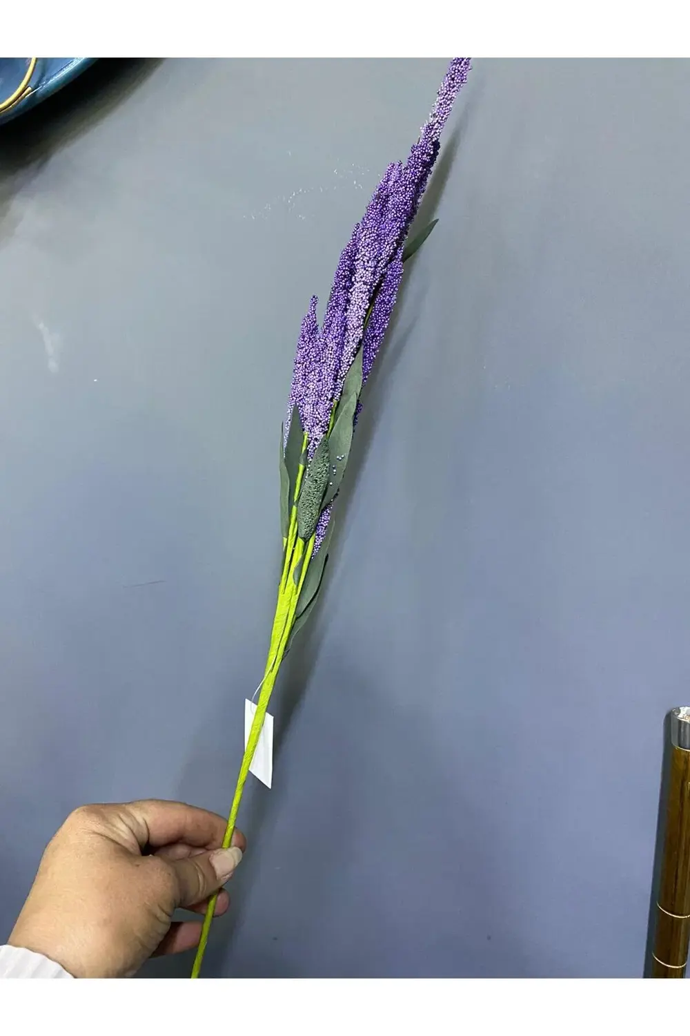 Dekoratif Yapay Lavanta Çiçek 62 Cm Mor Renk