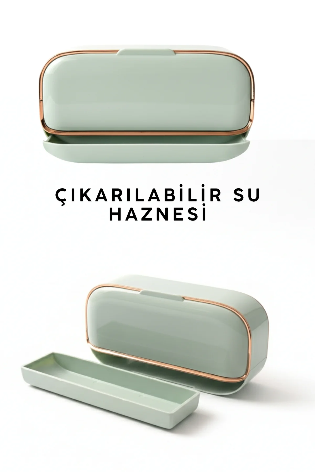Dekoratif Yeni Nesil Çift Bölmeli Sabunluk, Fayansa Yapışabilen K