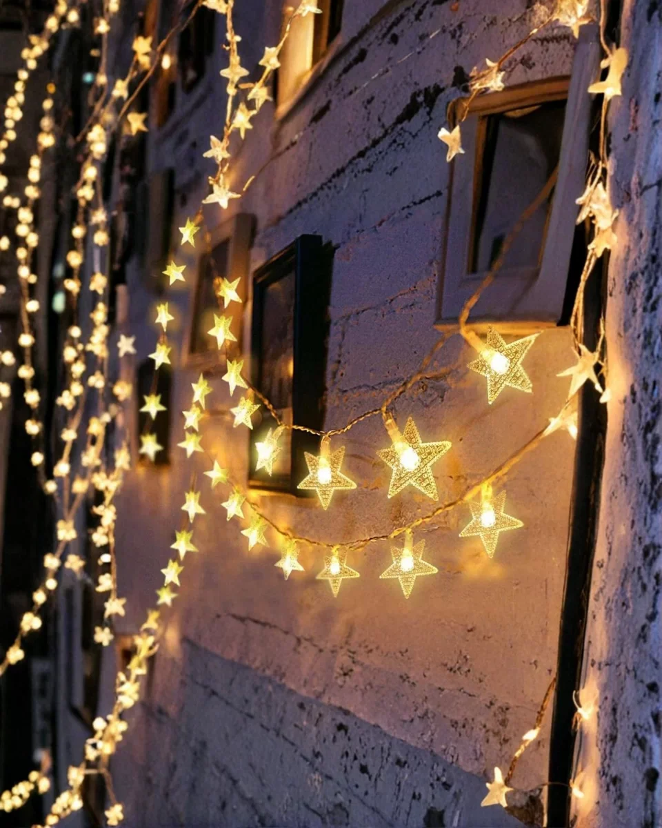 Dekoratif Yıldız LED Aydınlatma 20 Led 5 Metre - Yeni Nesil Günışığı ve Ev Dekorasyonu