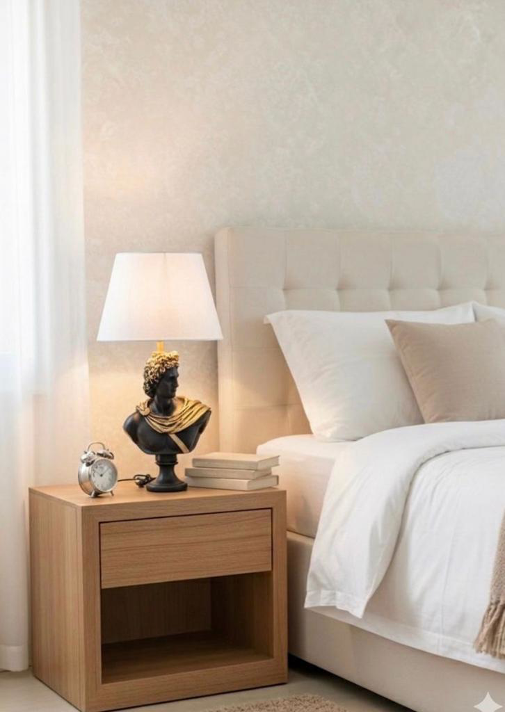 Dekoratif Yunan Tanrısı Apllo Model Abajur  Biblo