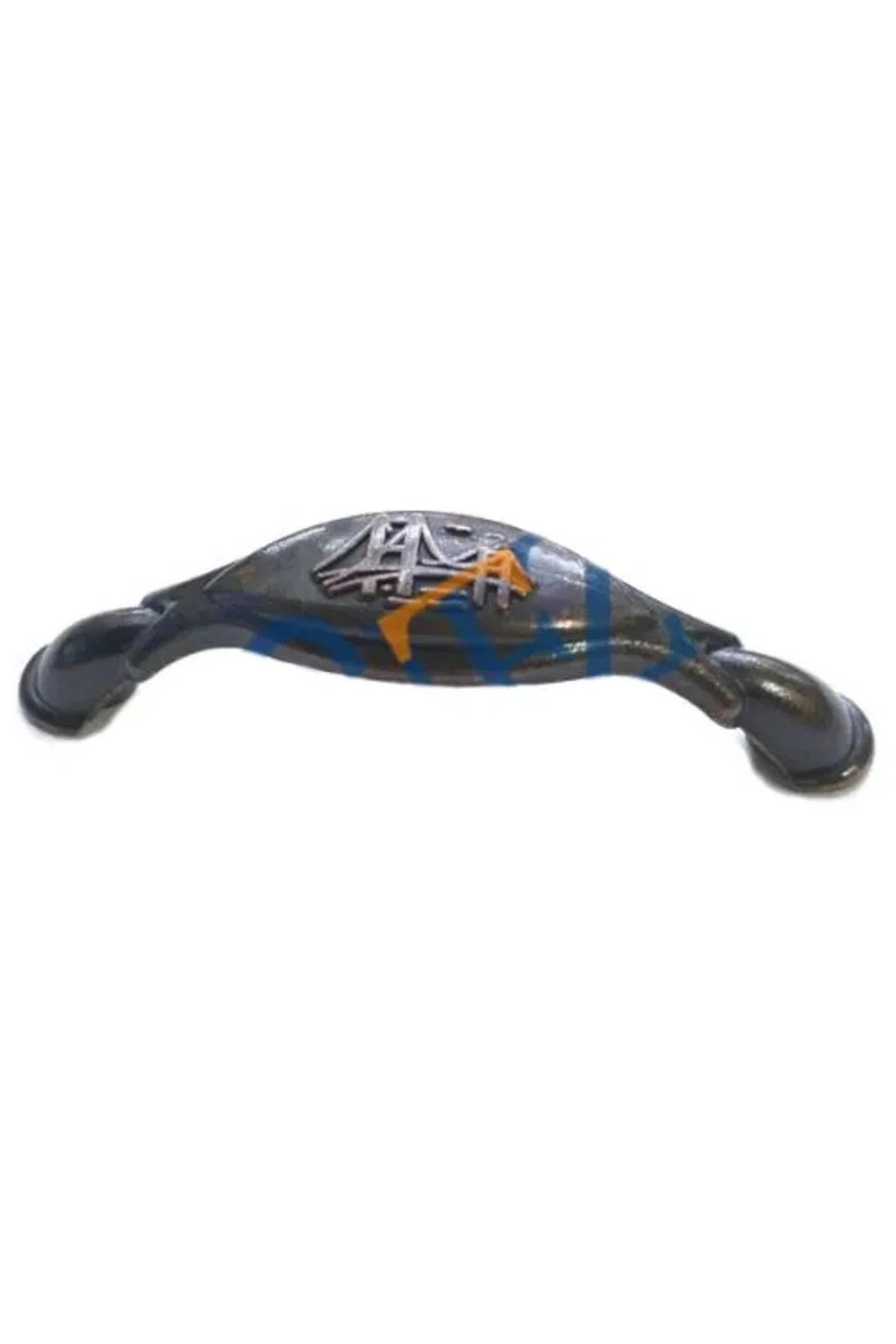 Dekoratif Zamak Boğaziçi Kulp - 64Mm, Eskitme, 100 Adet Dekoratif Zamak Boğaziçi Kulp - 64Mm, Eskitme, 100 Adet