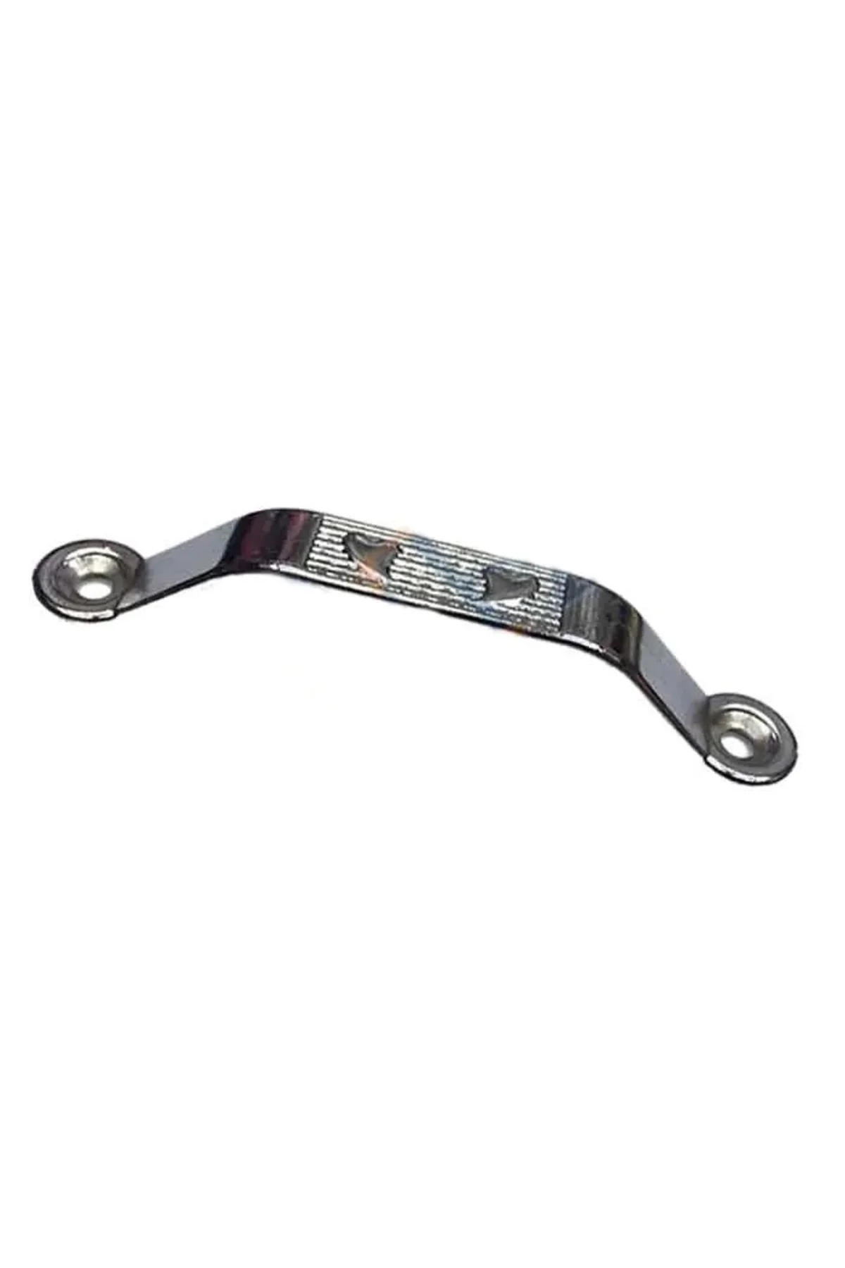 Dekoratif Zamak Kulp Dıştan - 64mm, Nikel, 100 Adet