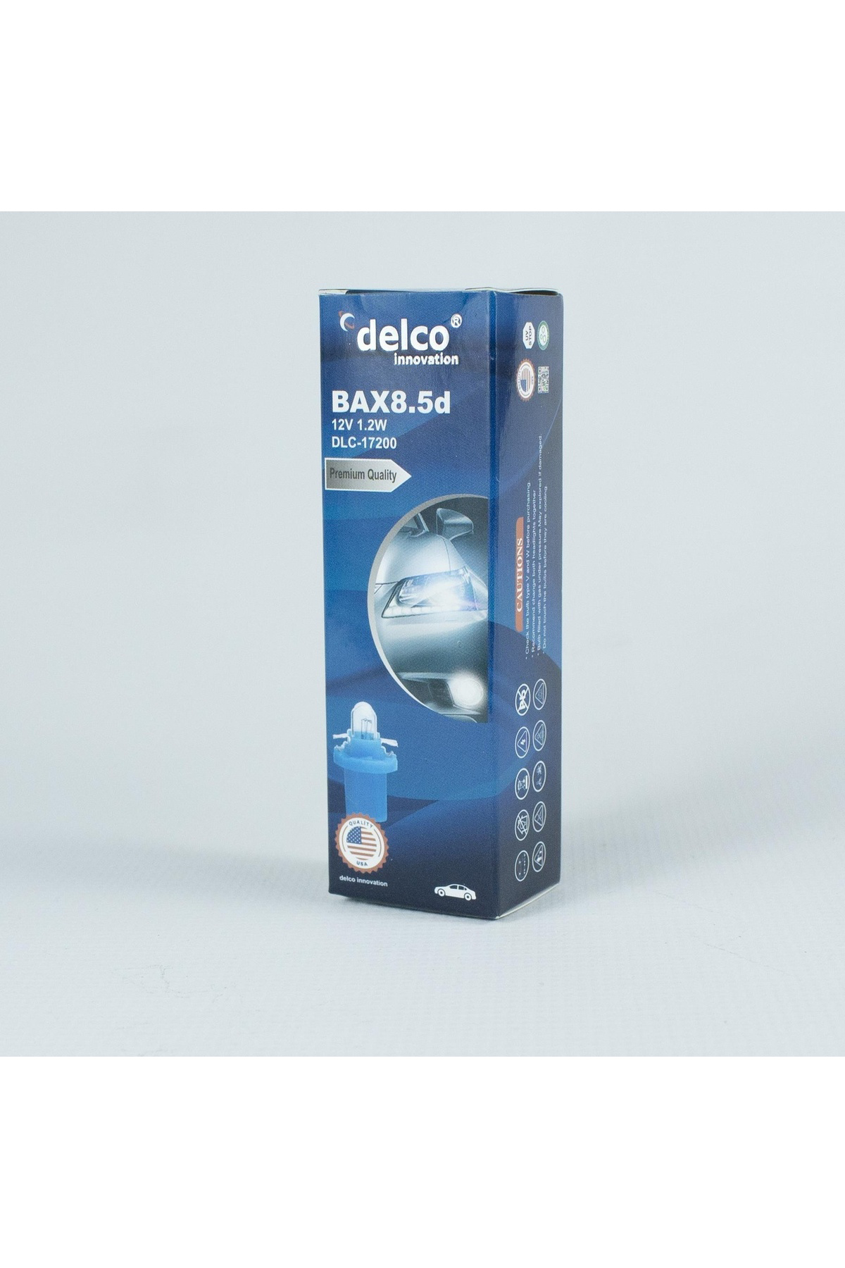 Crn Delco U.S.A Bax8.5D 1.2W Duylu Gösterge Ampulü 12 Volt 10 Adet