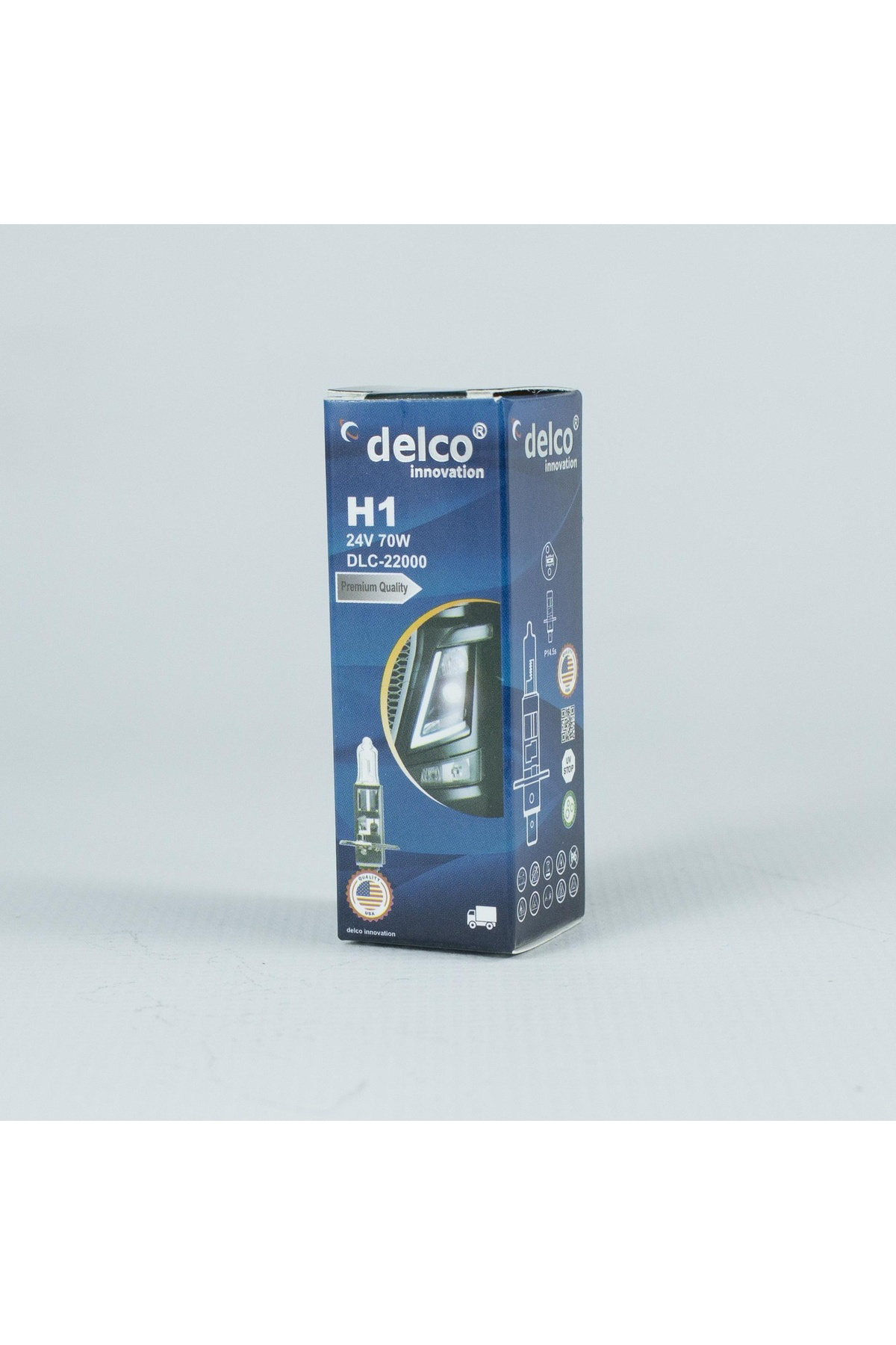 Crn Delco U.S.A H1 24 Volt Halogen Ampul 70W P14.5S 10 Adet