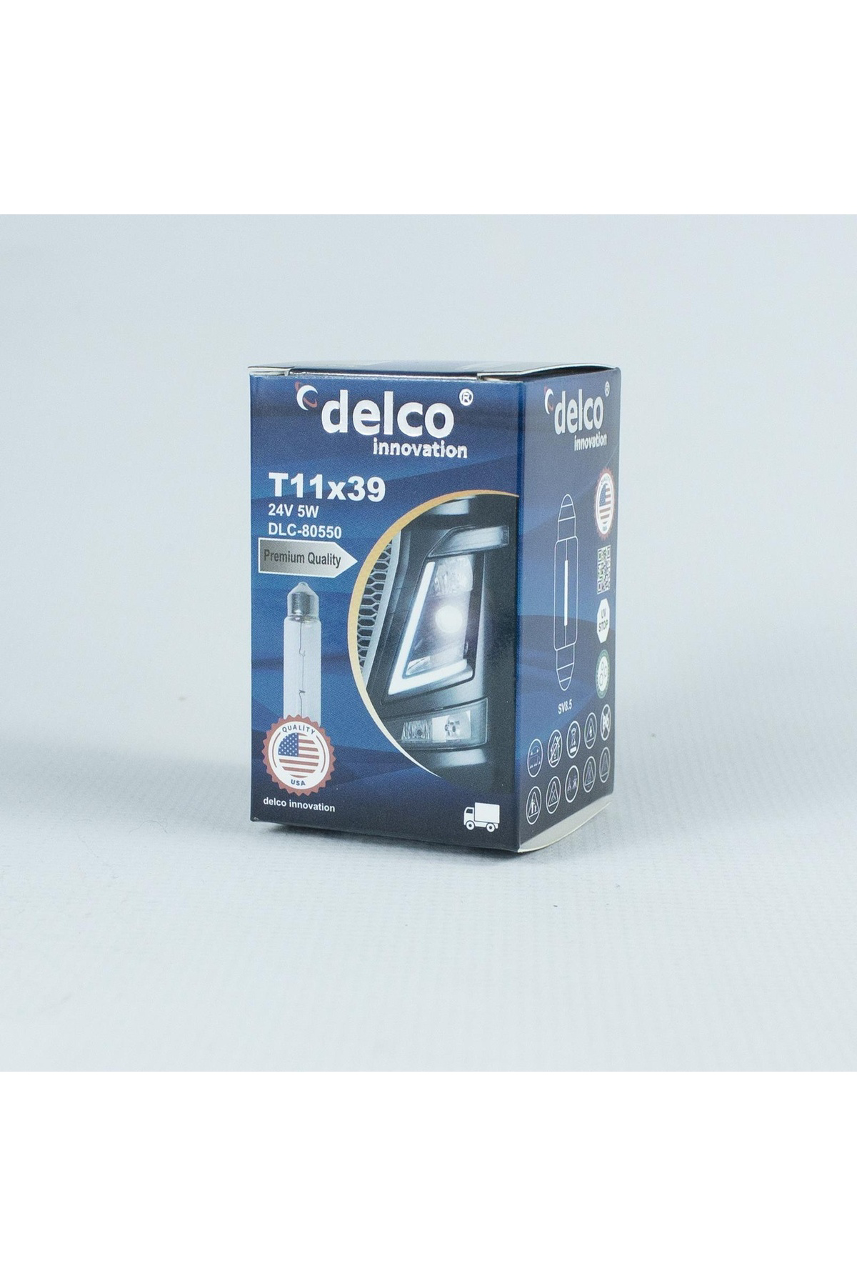 Crn Delco U.S.A Sofit Ampul 39Mm 24 Volt T11x39 10 Adet