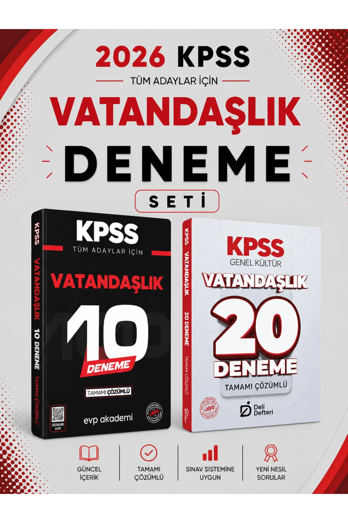 Deli Defteri 2026 KPSS Vatandaşlık 20 Deneme & KPSS Vatandaşlık 10 Deneme Seti