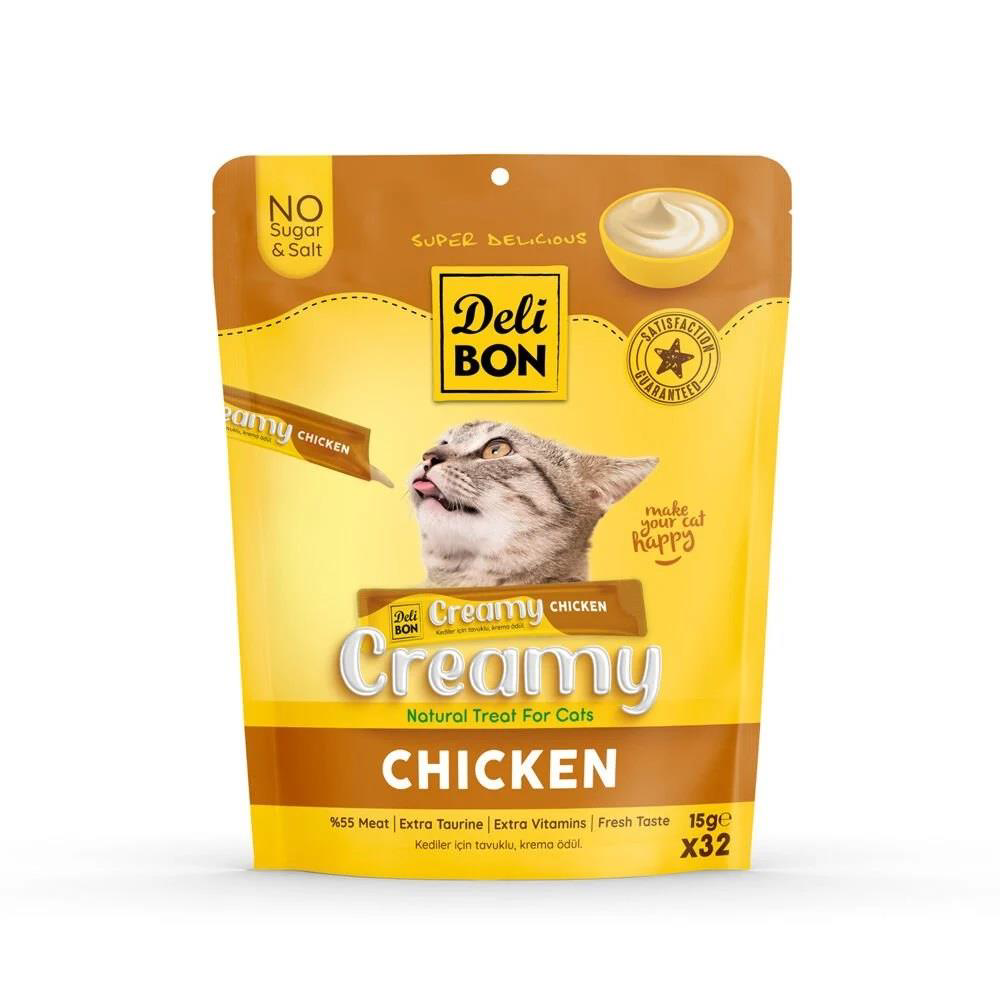Delibon  Creamy Ödül Maması Tavuklu 15Gr 32Li Paket