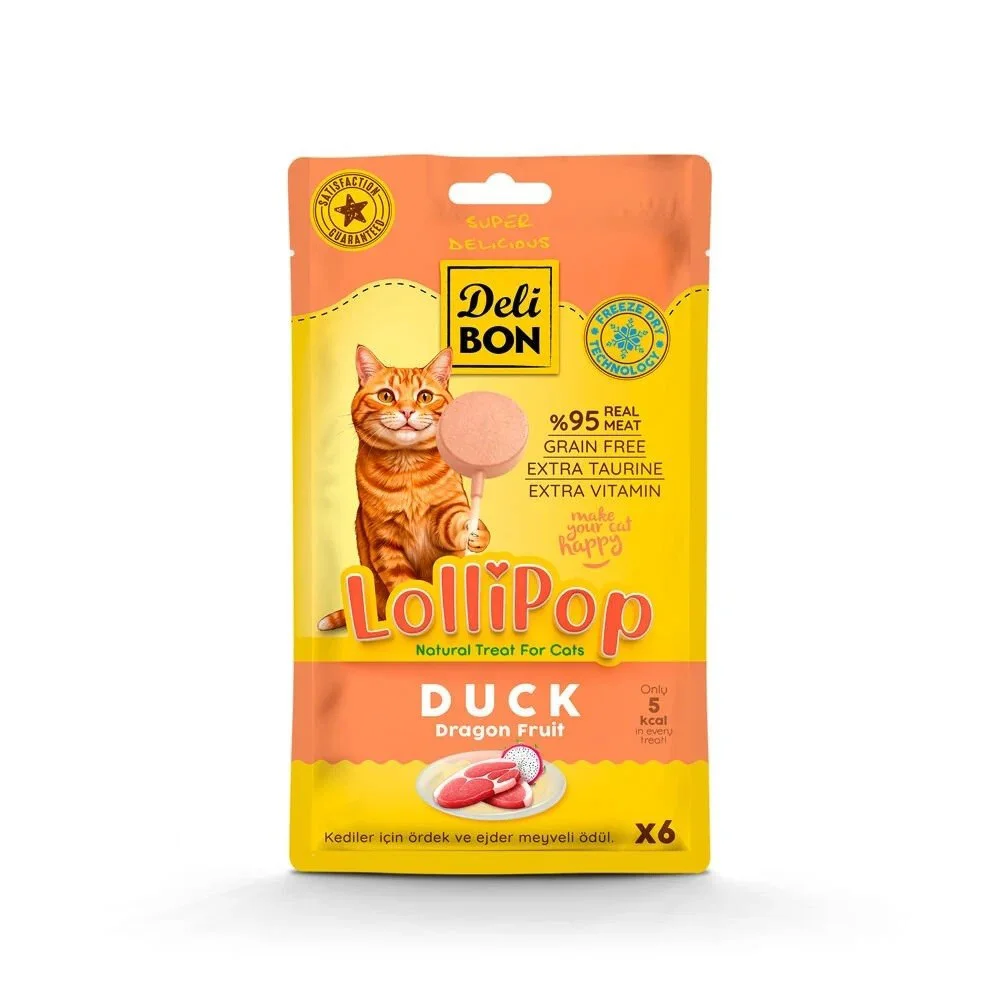 Delibon Lolipop Ördekli Kedi Ödül Maması 6'lı