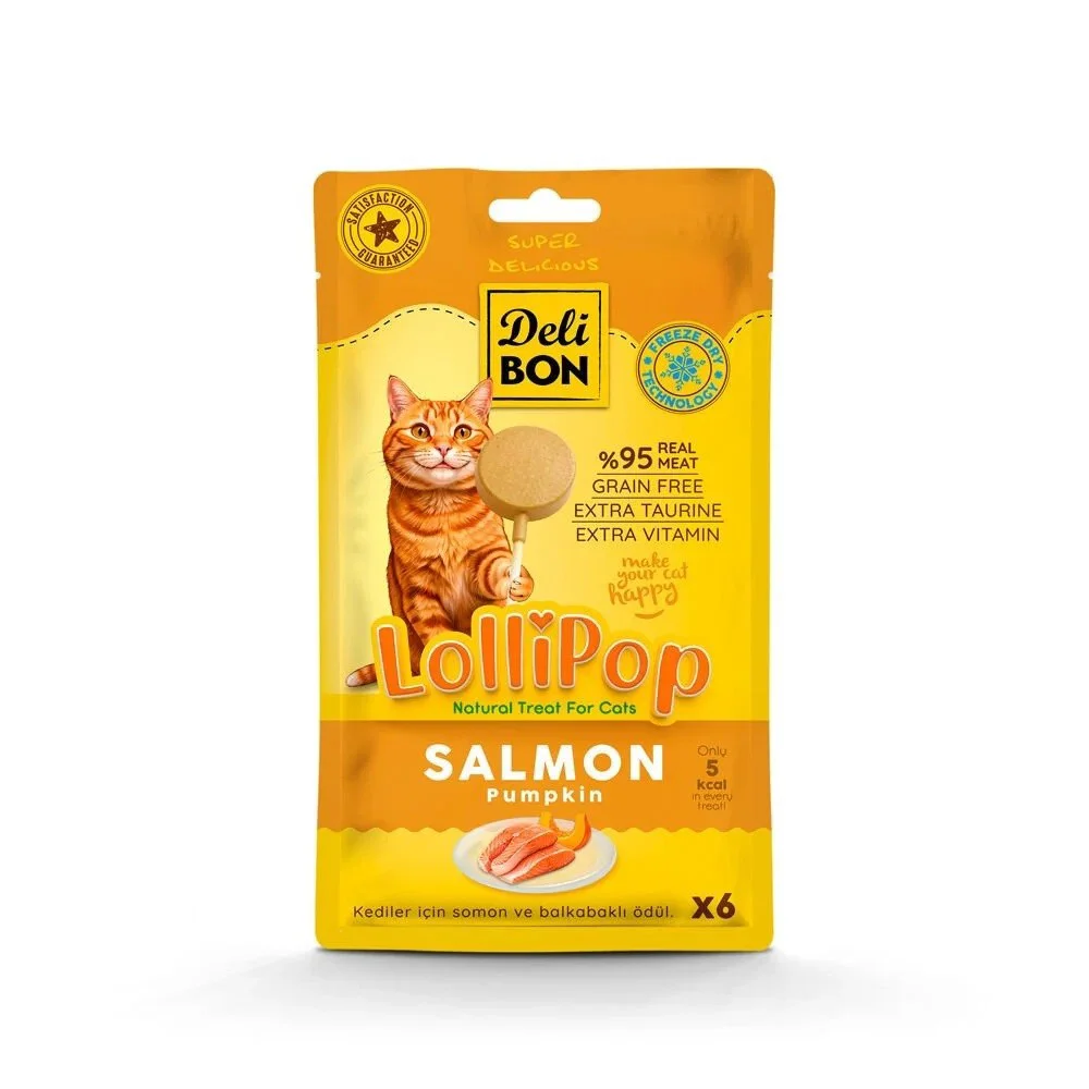 Delibon Lolipop Somonlu Kedi Ödül Maması 6'lı