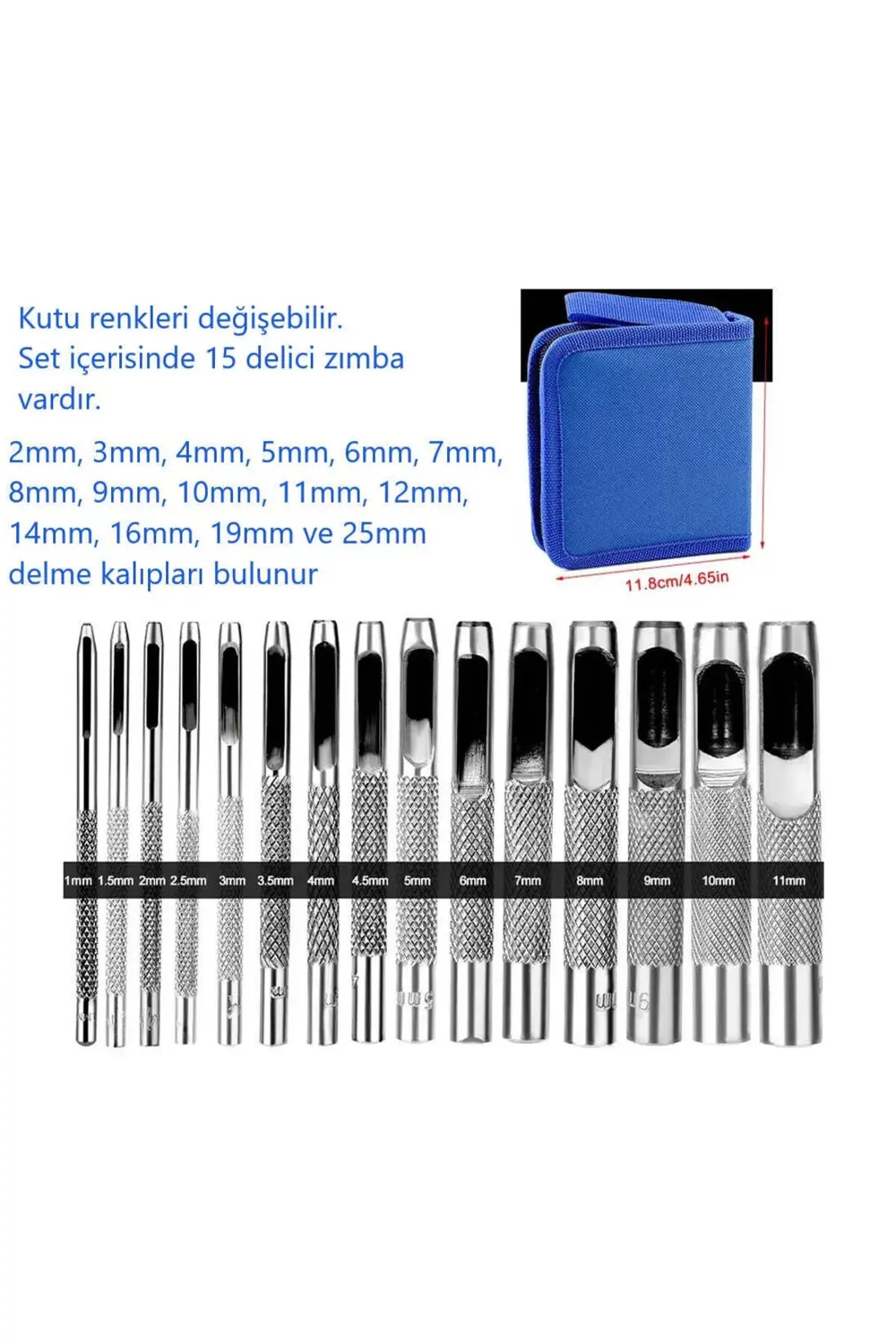 Tuhafiyecimiz Delici Padova Çubuk Seti . Değişik Boylarda Delme Kalıbı 2Mm'den