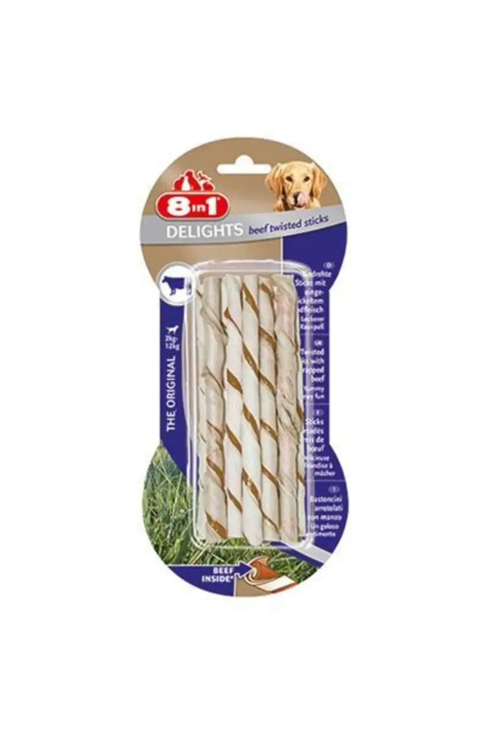 Delight Twisted Sticks Biftekli Ağız Bakım Kemiği Köpek Ödülü 10